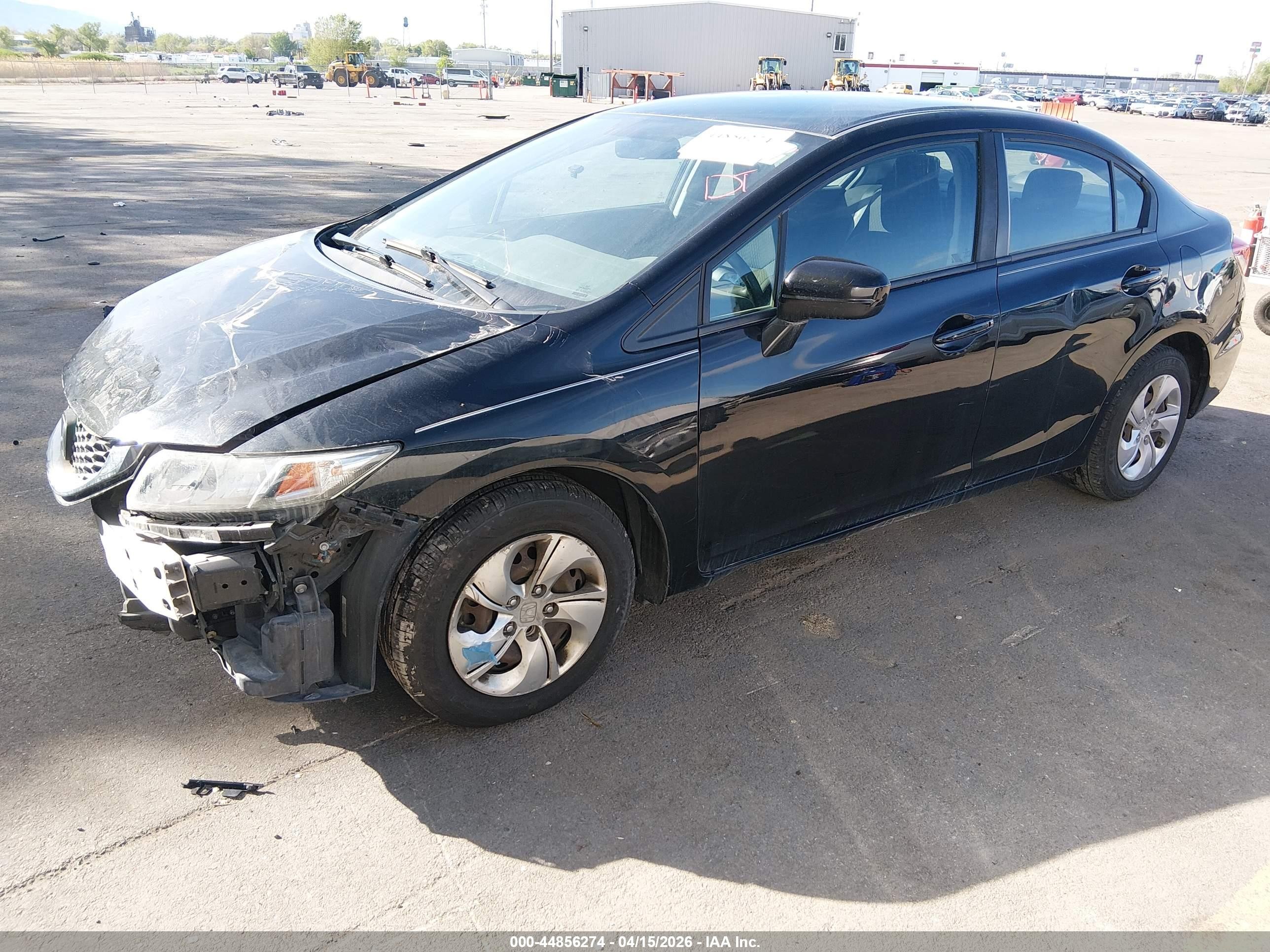 2015 Honda Civic Lx Black vin: 19XFB2F56FE077832