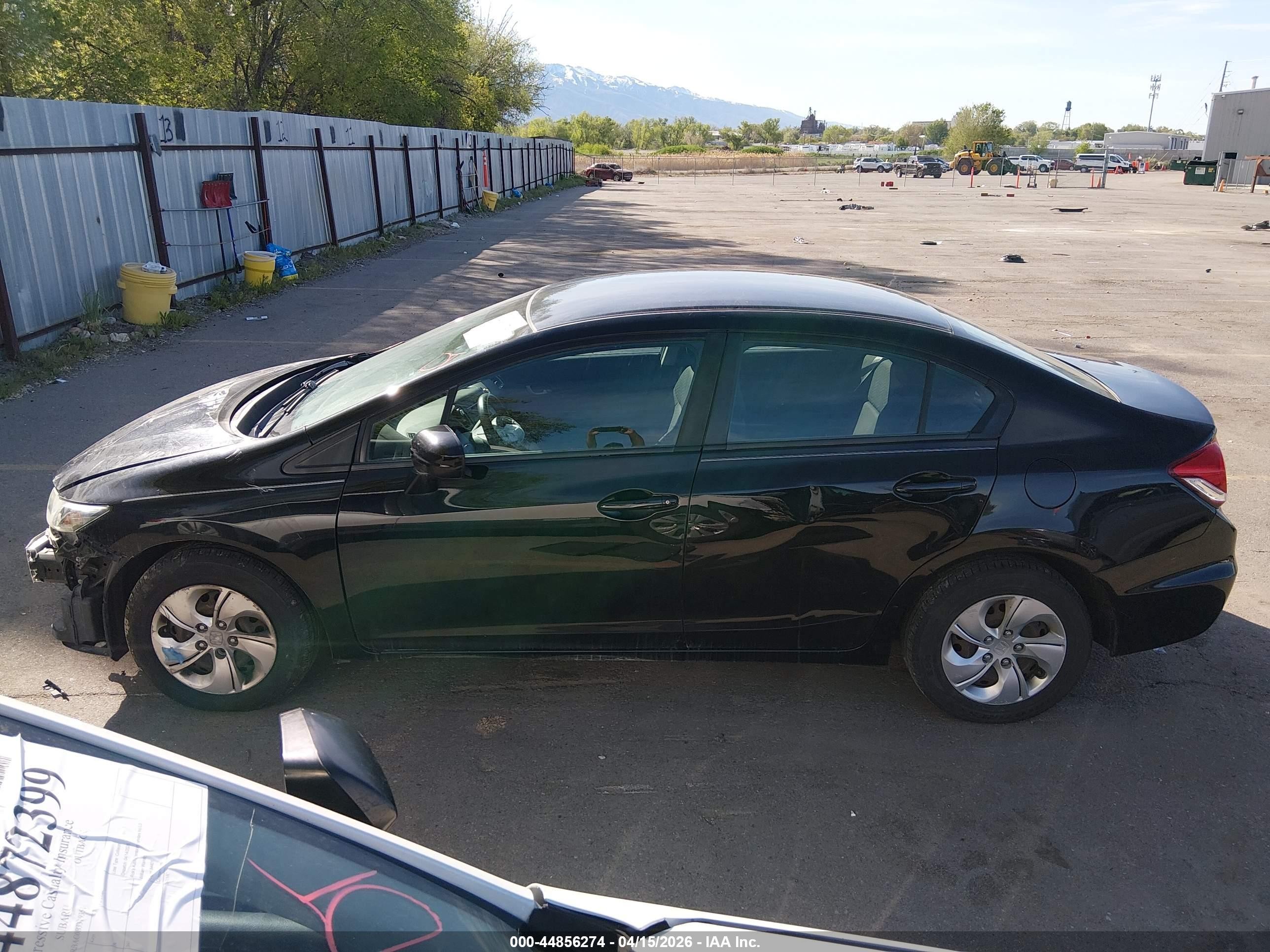 2015 Honda Civic Lx Black vin: 19XFB2F56FE077832