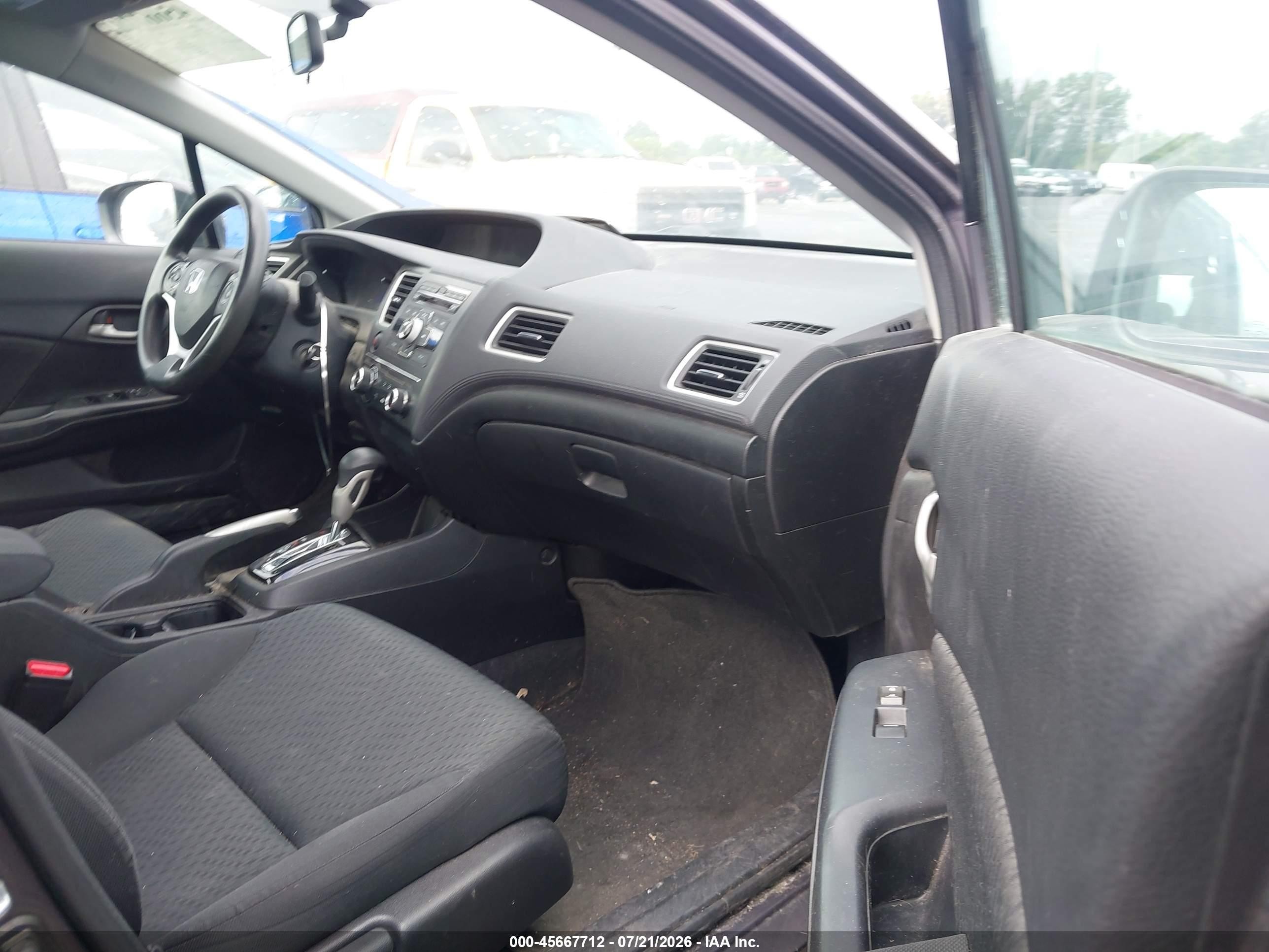 2015 Honda Civic Lx Gray vin: 19XFB2F56FE082495