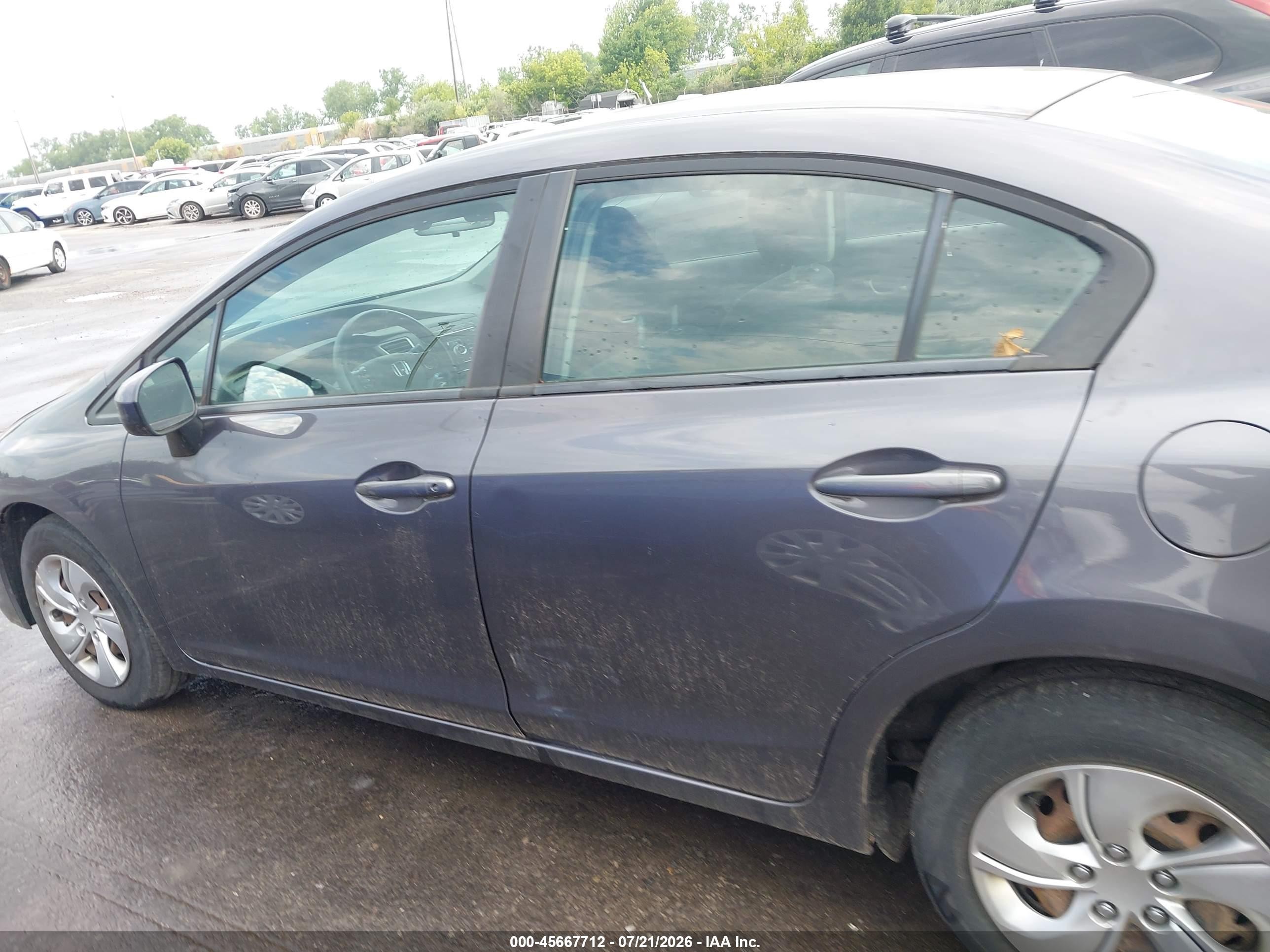 2015 Honda Civic Lx Gray vin: 19XFB2F56FE082495