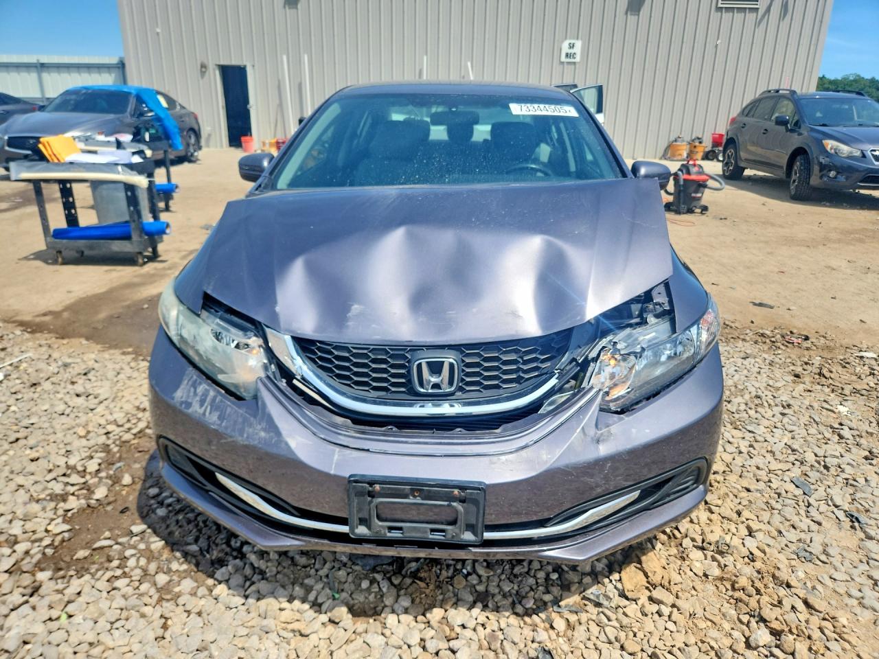 2015 Honda Civic Lx Gray vin: 19XFB2F56FE102549
