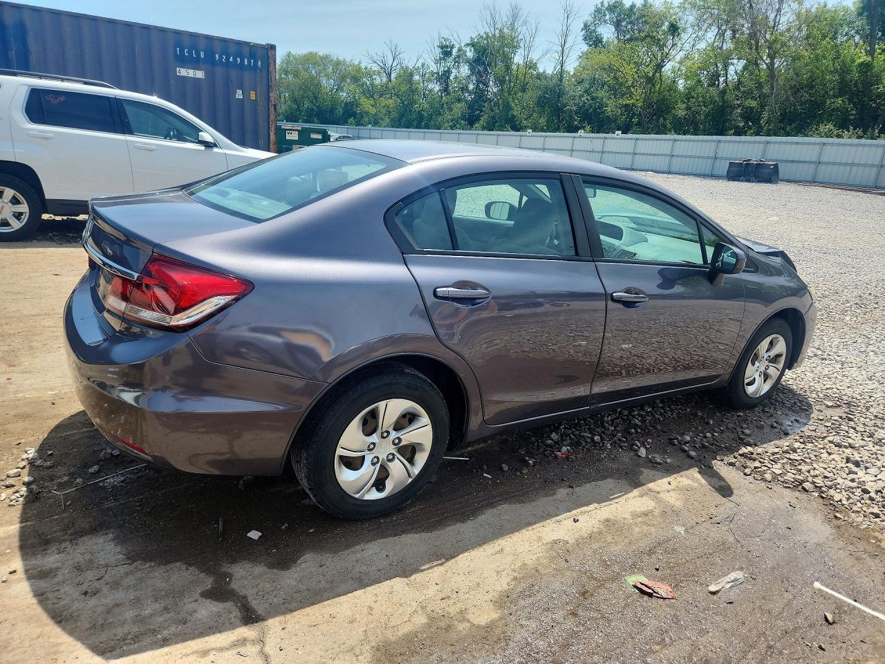 2015 Honda Civic Lx Gray vin: 19XFB2F56FE102549