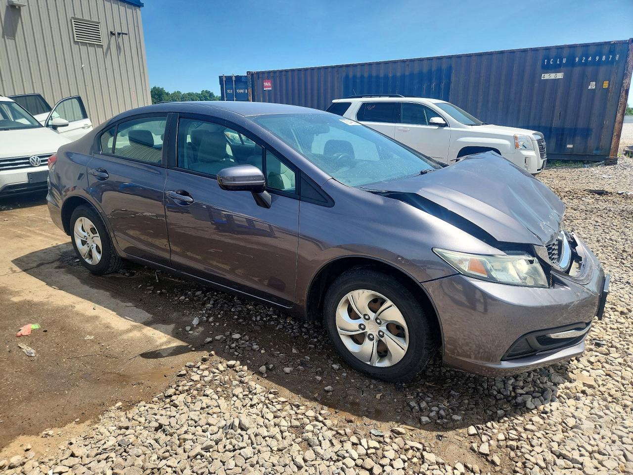 2015 Honda Civic Lx Gray vin: 19XFB2F56FE102549