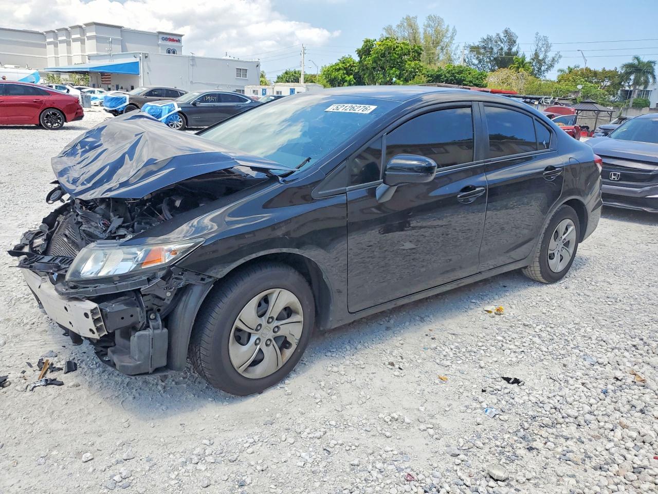 2015 Honda Civic Lx Black vin: 19XFB2F56FE105614