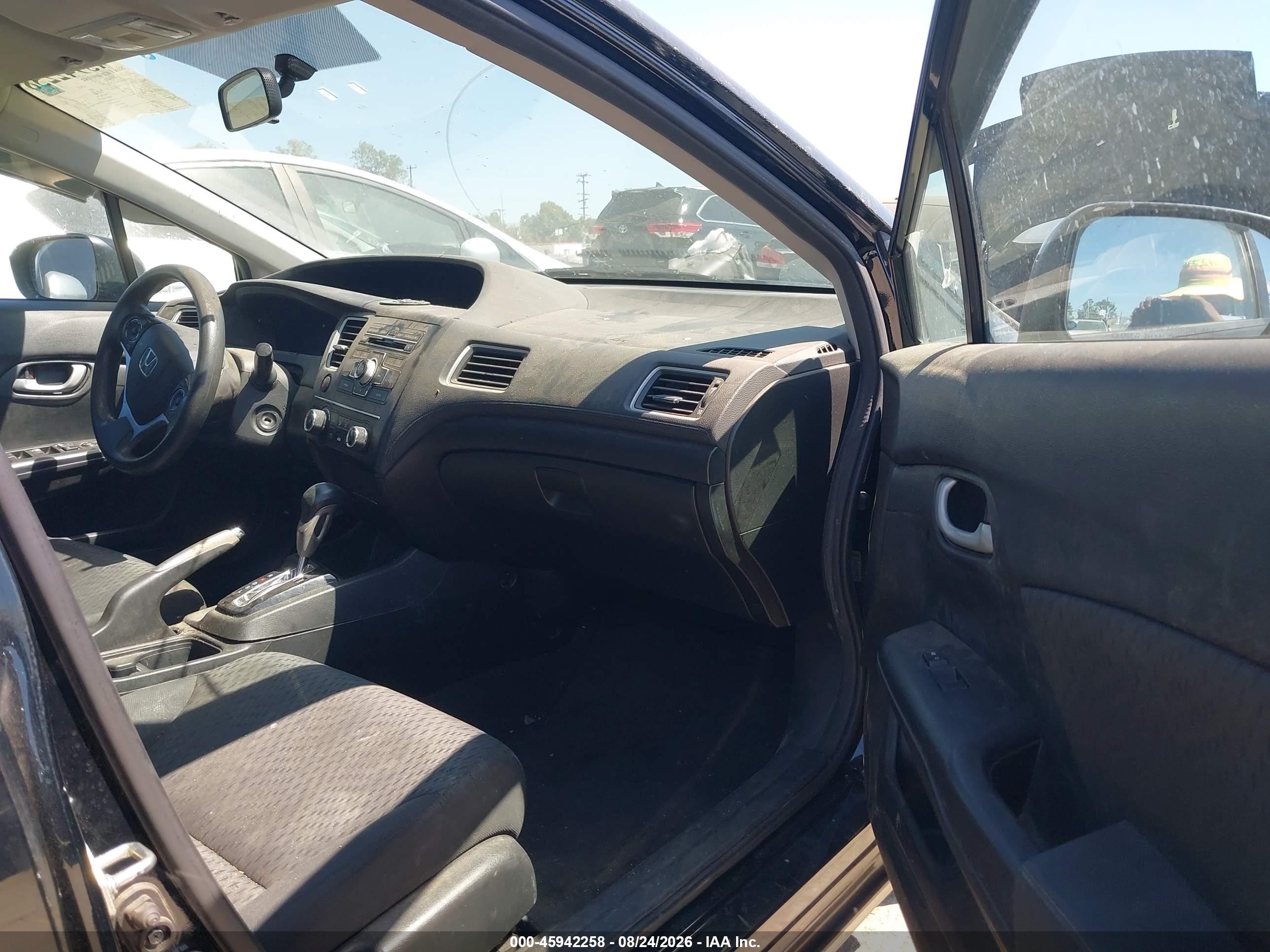 2015 Honda Civic Lx Black vin: 19XFB2F56FE110392
