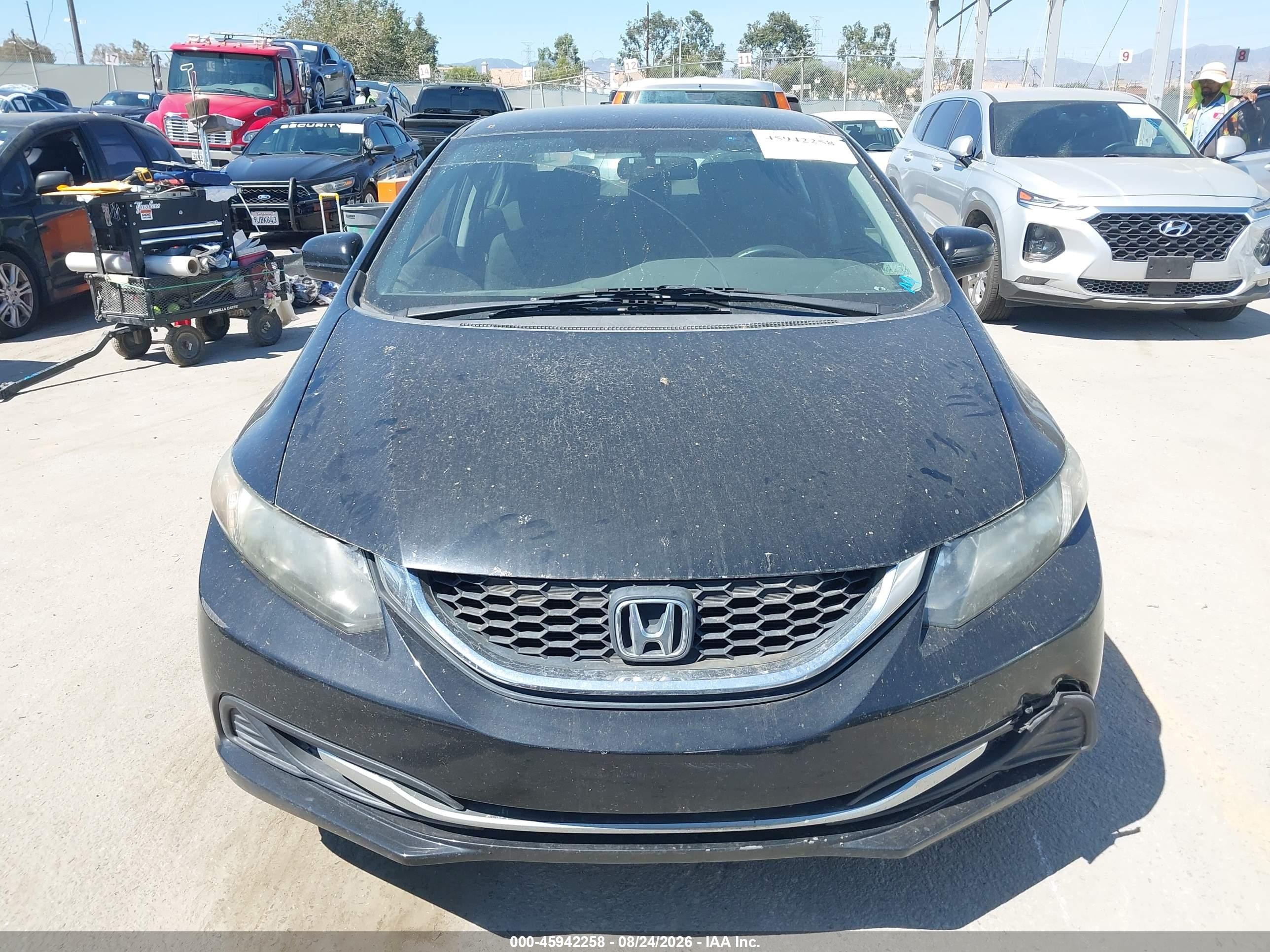 2015 Honda Civic Lx Black vin: 19XFB2F56FE110392