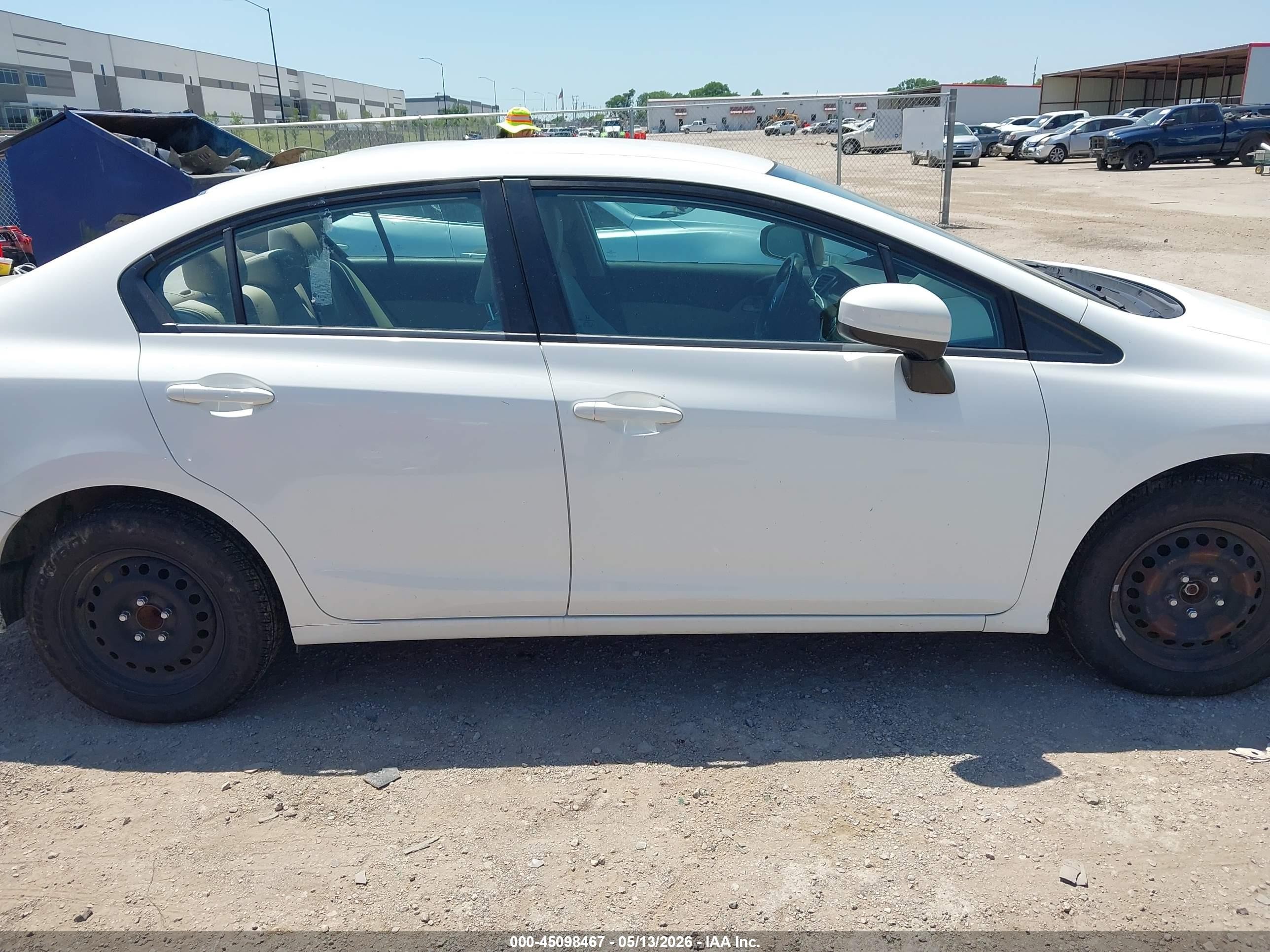 2015 Honda Civic Lx White vin: 19XFB2F56FE116242