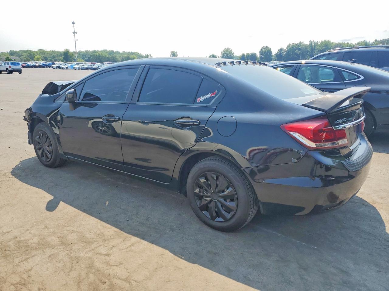 2015 Honda Civic Lx Black vin: 19XFB2F56FE214476