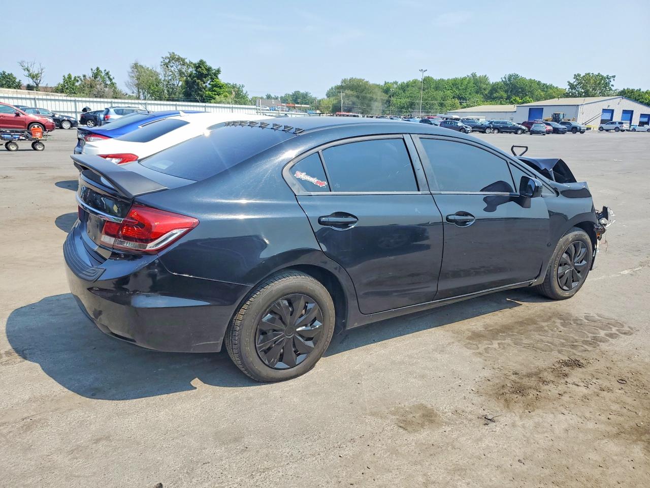 2015 Honda Civic Lx Black vin: 19XFB2F56FE214476