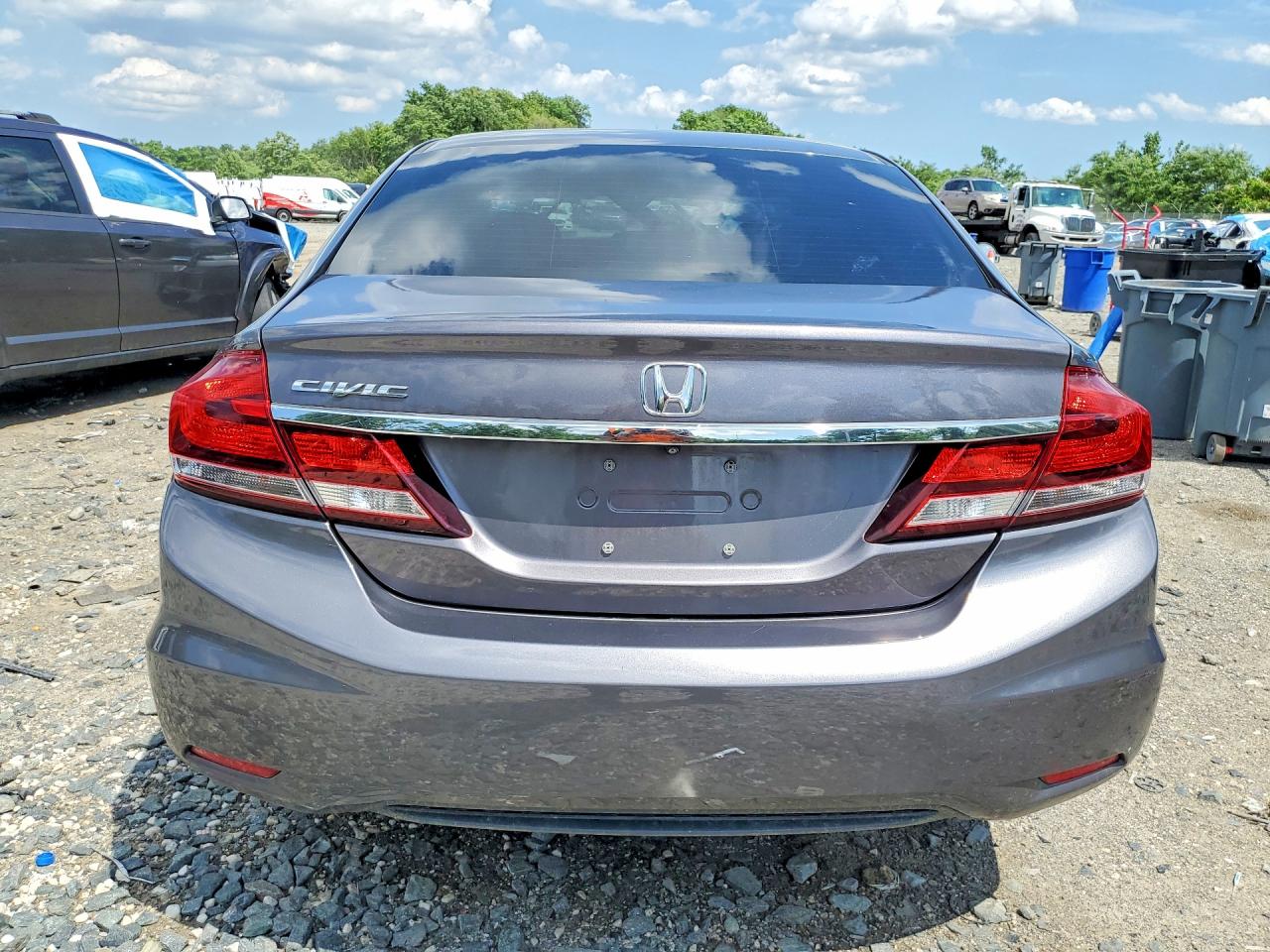 2015 Honda Civic Lx Gray vin: 19XFB2F56FE226725