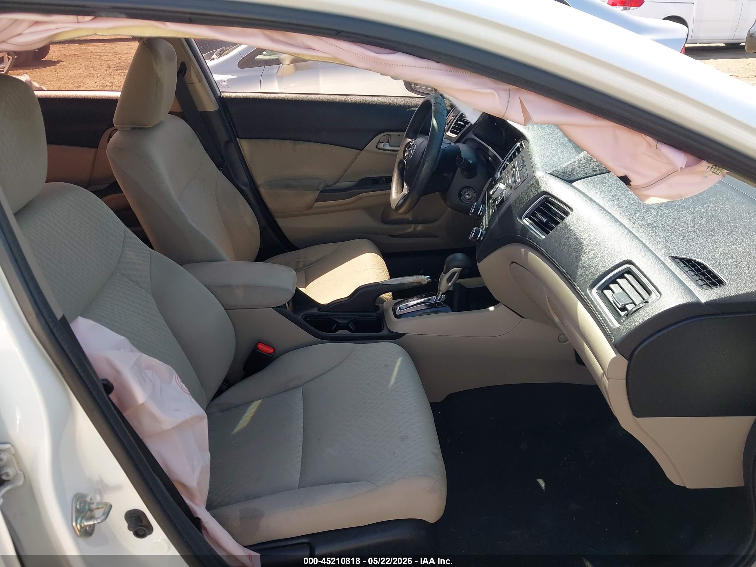 2015 Honda Civic Lx White vin: 19XFB2F56FE233741