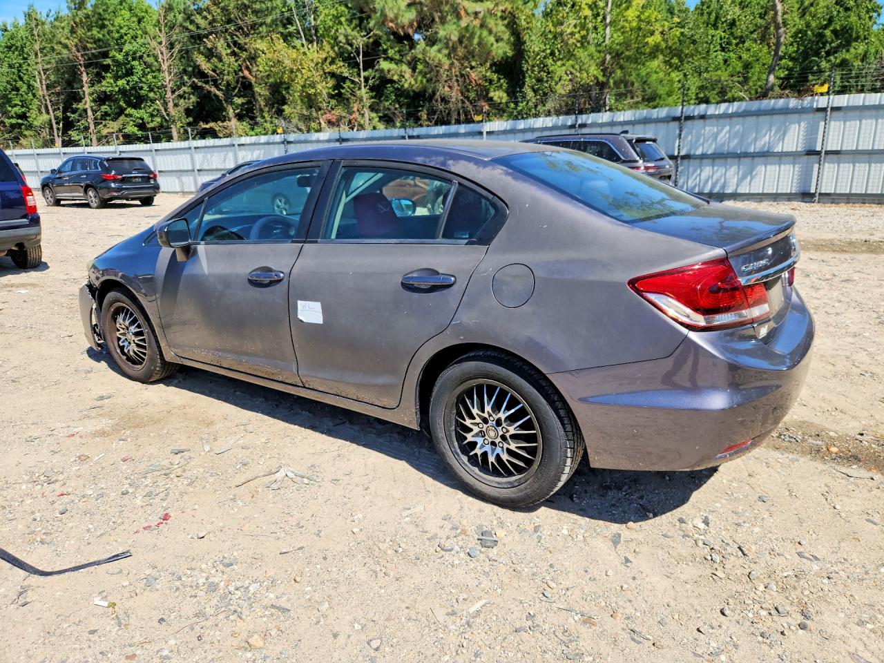 2015 Honda Civic Lx Gray vin: 19XFB2F56FE242438