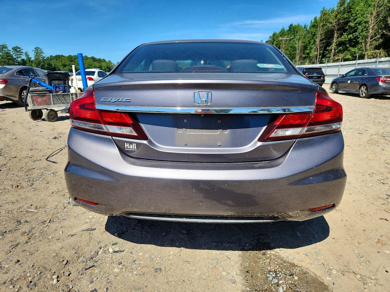 2015 Honda Civic Lx Gray vin: 19XFB2F56FE242438