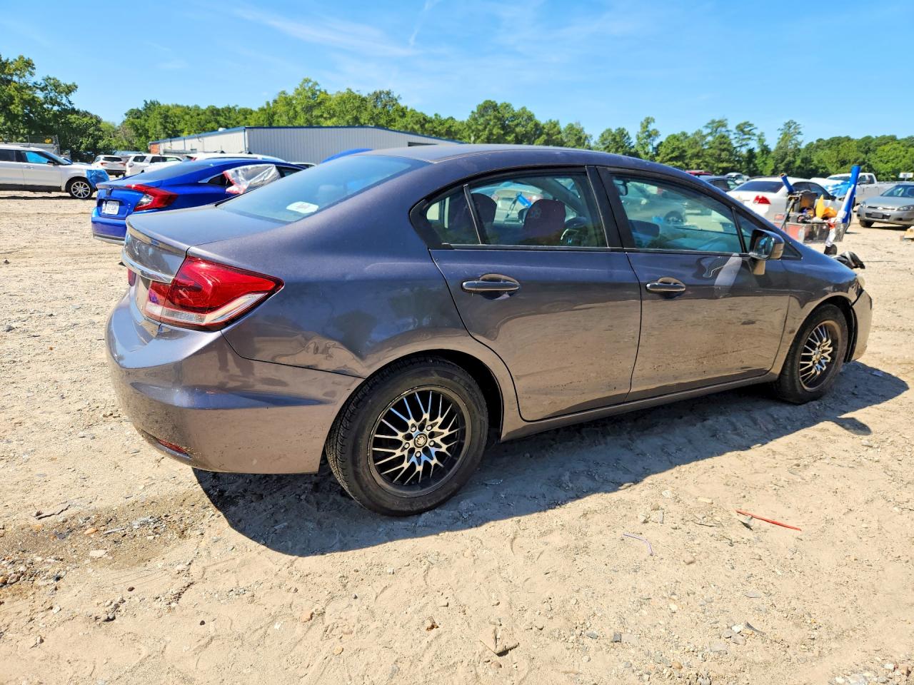 2015 Honda Civic Lx Gray vin: 19XFB2F56FE242438