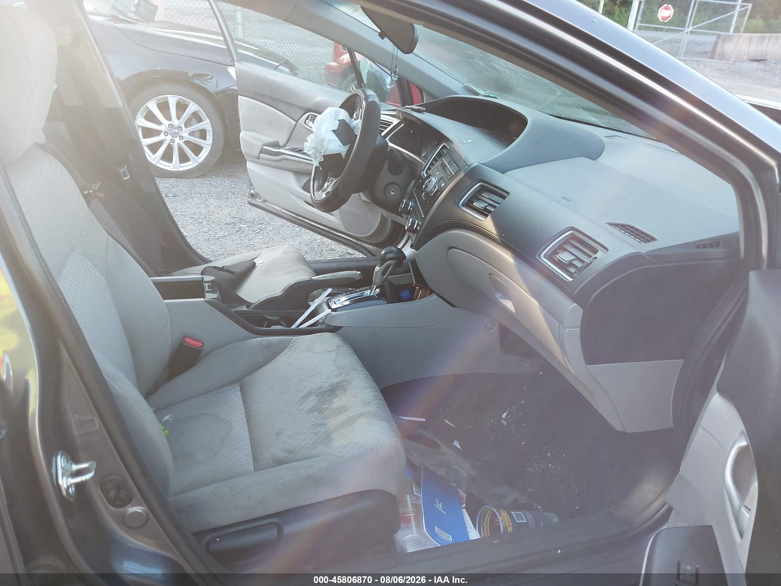 2015 Honda Civic Lx Gray vin: 19XFB2F56FE253357