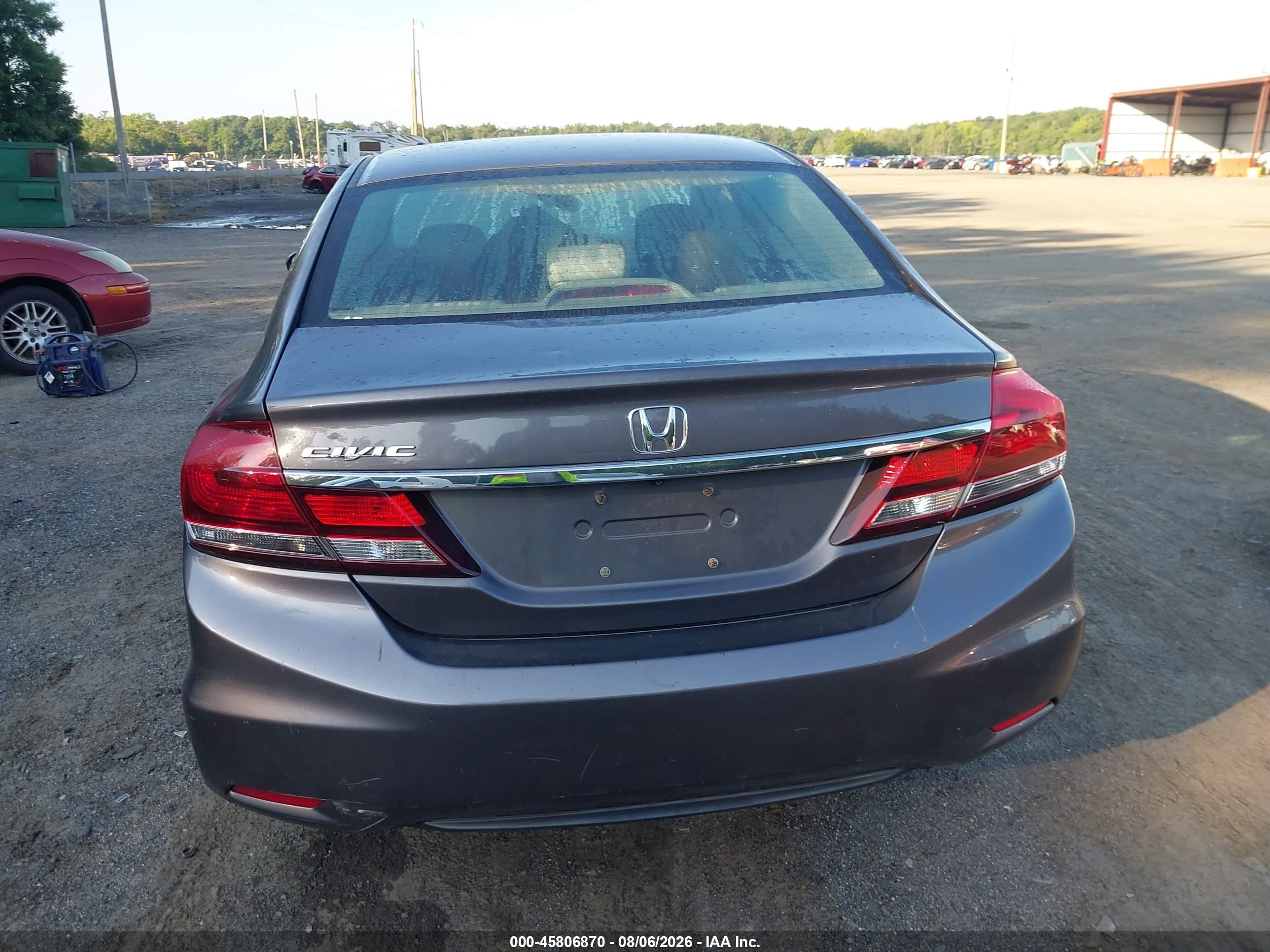 2015 Honda Civic Lx Gray vin: 19XFB2F56FE253357