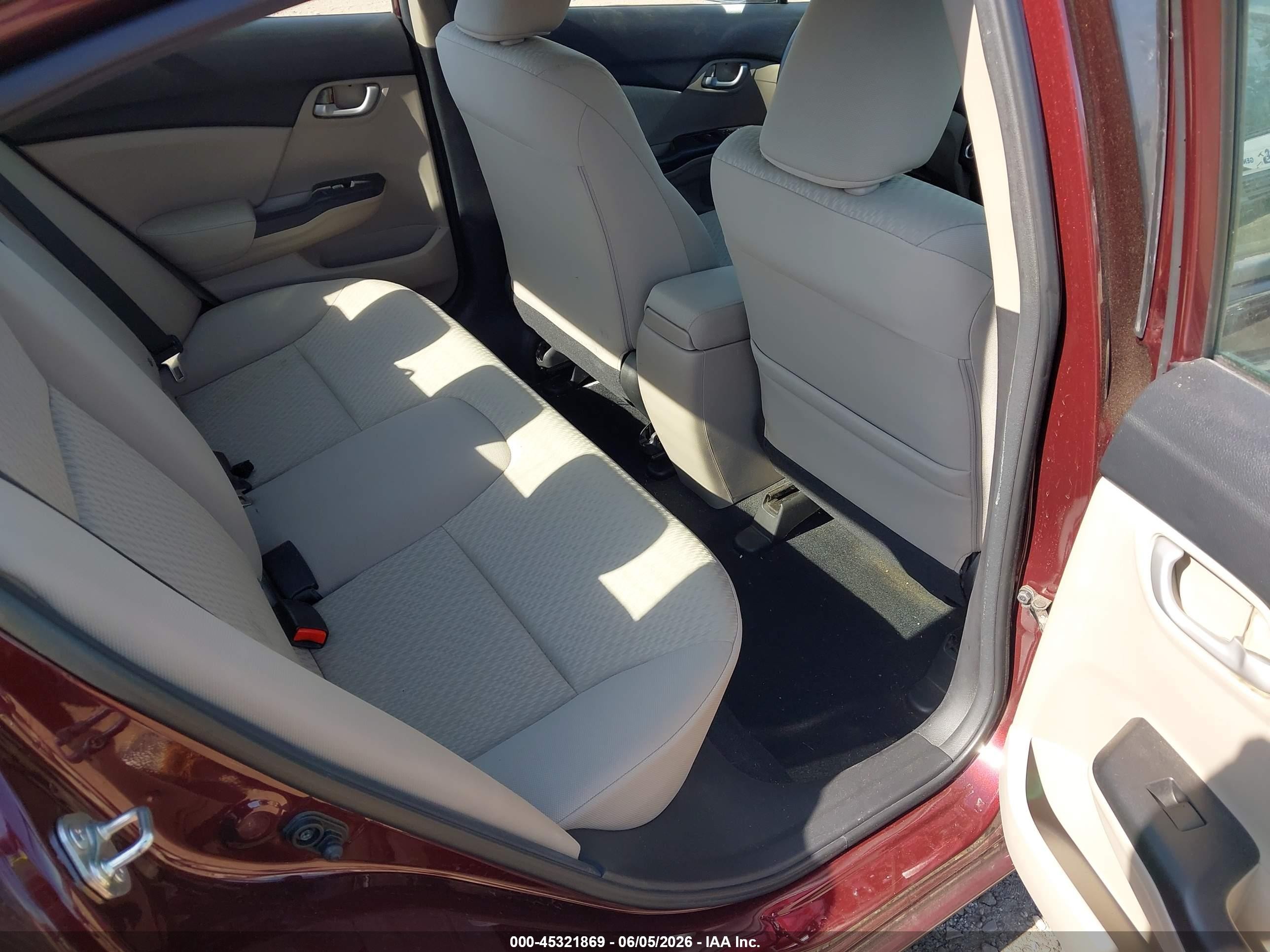 2015 Honda Civic Lx Red vin: 19XFB2F56FE260910