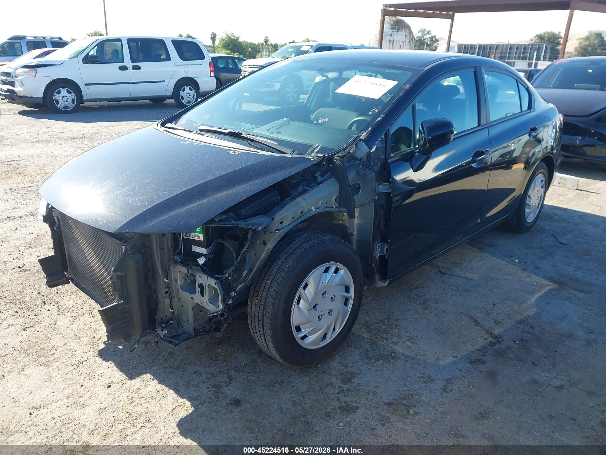 2015 Honda Civic Lx Black vin: 19XFB2F56FE261698