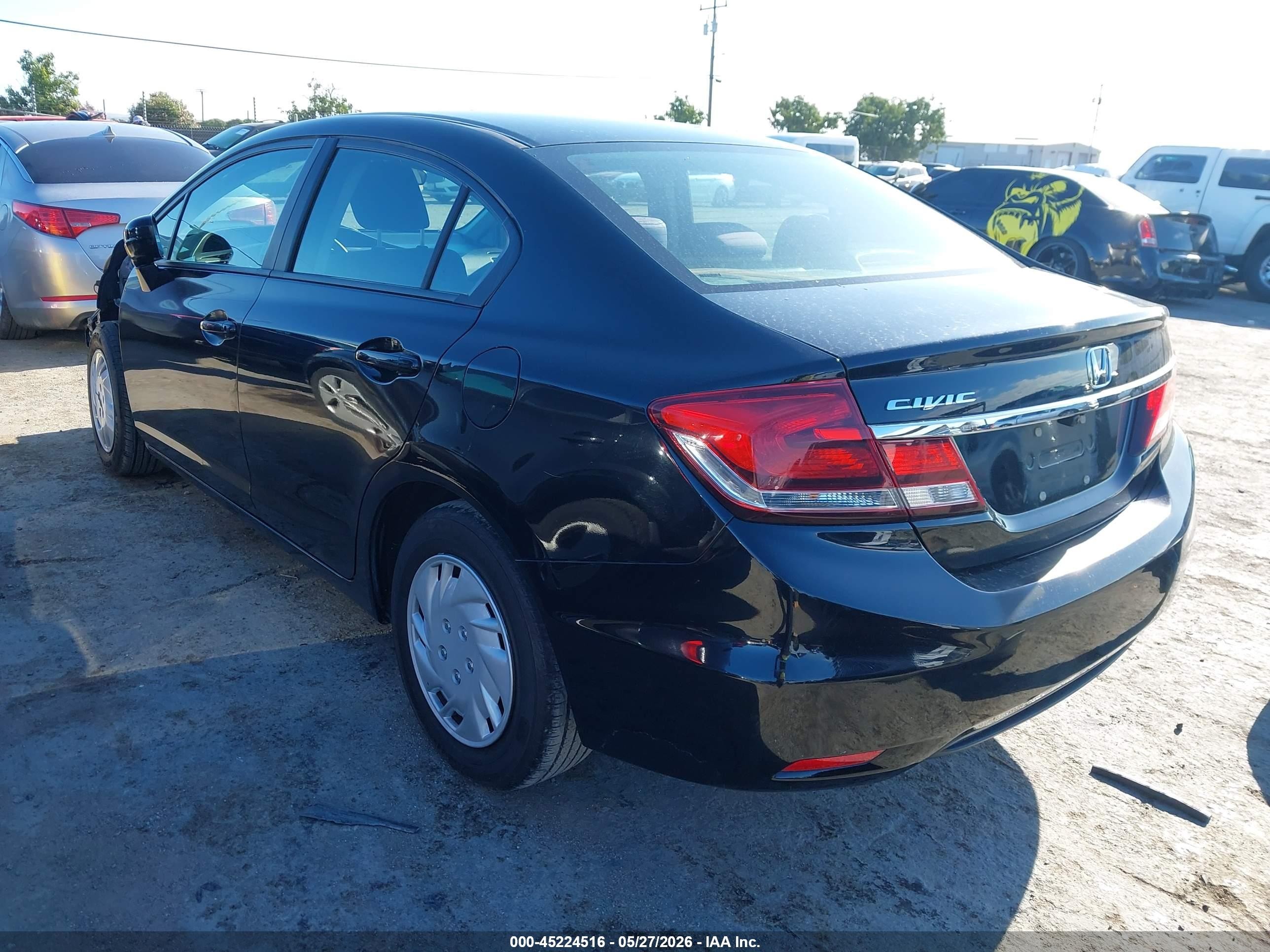 2015 Honda Civic Lx Black vin: 19XFB2F56FE261698