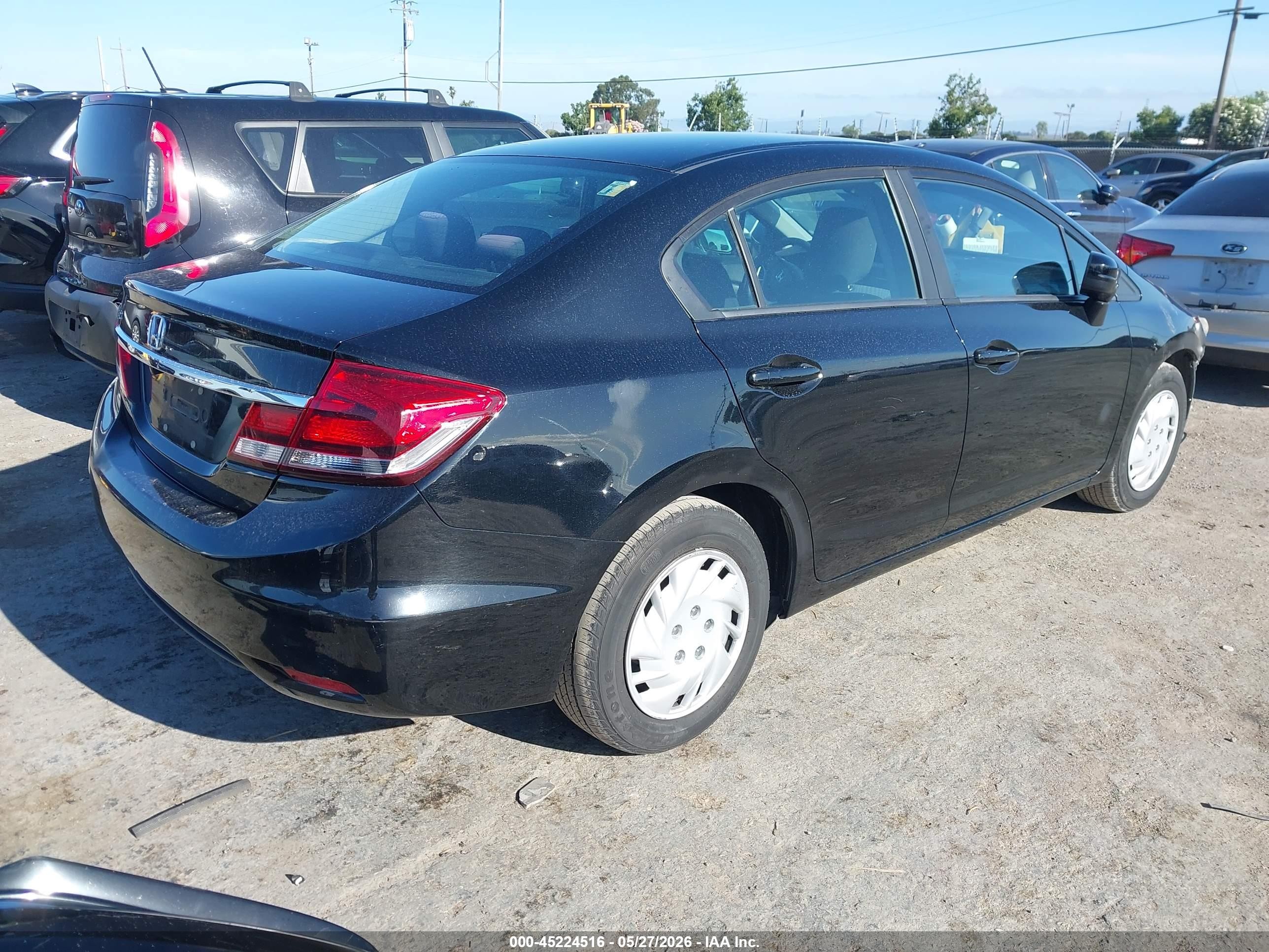 2015 Honda Civic Lx Black vin: 19XFB2F56FE261698