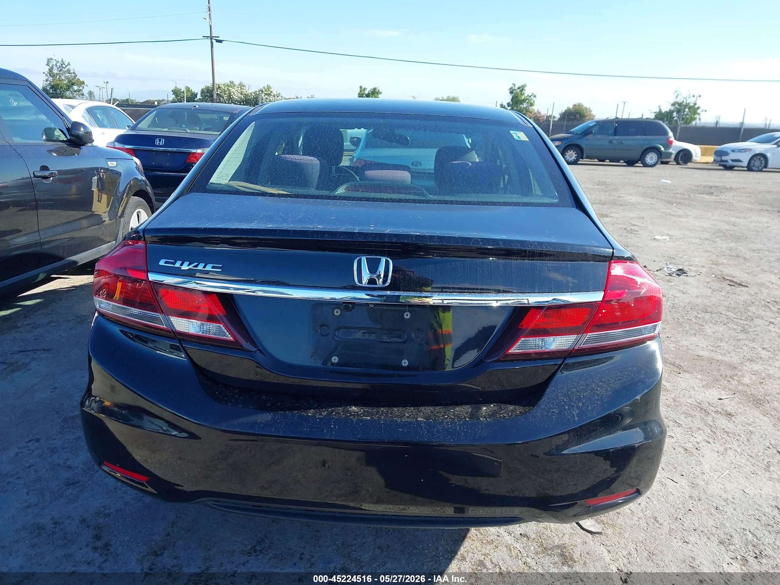 2015 Honda Civic Lx Black vin: 19XFB2F56FE261698