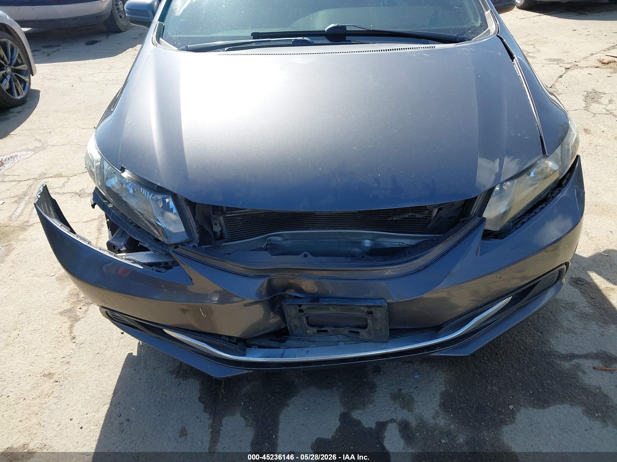 2015 Honda Civic Lx Gray vin: 19XFB2F56FE268280