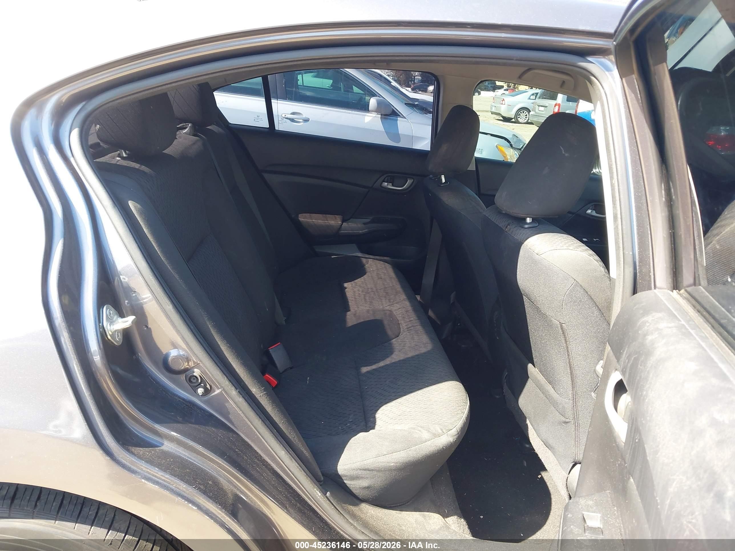 2015 Honda Civic Lx Gray vin: 19XFB2F56FE268280