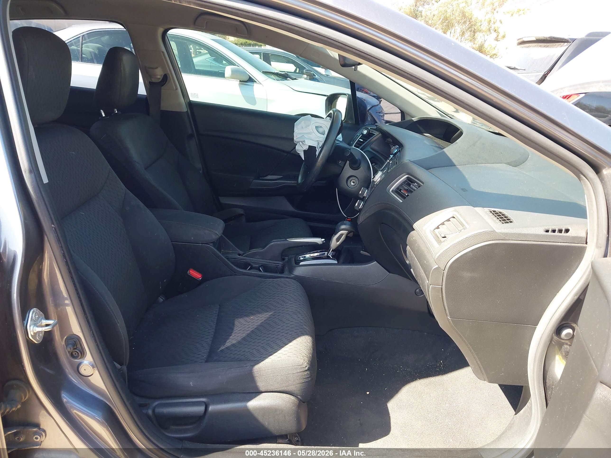 2015 Honda Civic Lx Gray vin: 19XFB2F56FE268280