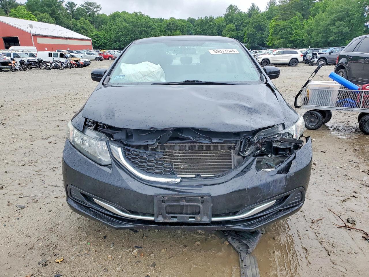 2015 Honda Civic Lx Black vin: 19XFB2F56FE280896