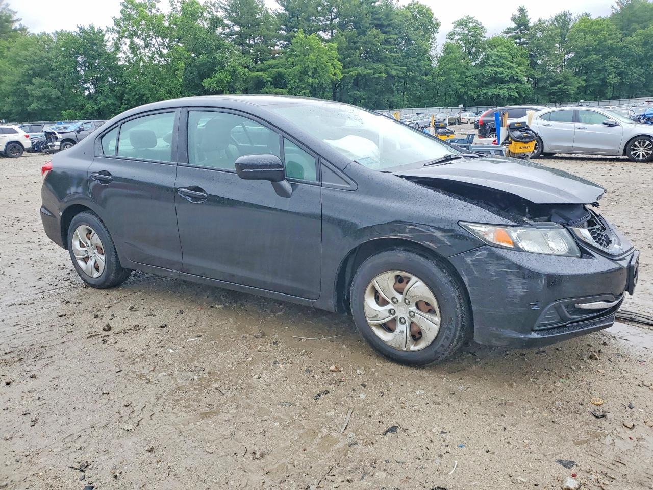 2015 Honda Civic Lx Black vin: 19XFB2F56FE280896