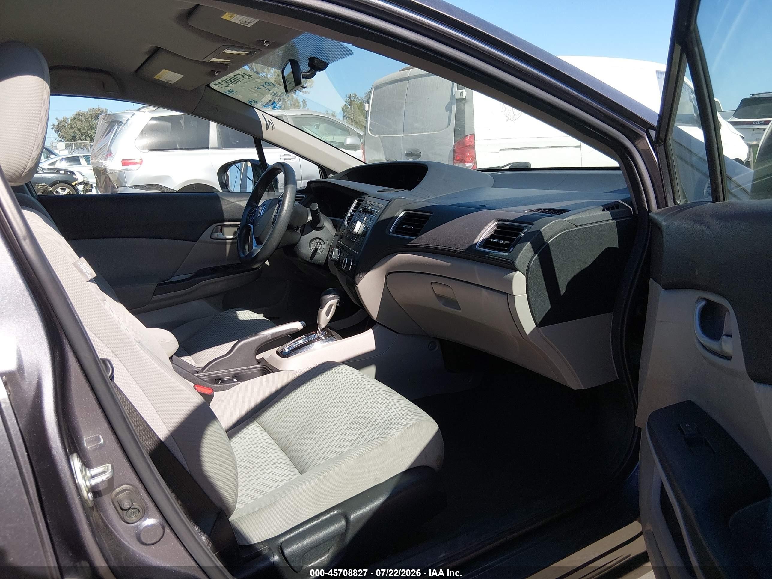 2015 Honda Civic Lx Gray vin: 19XFB2F56FE283149