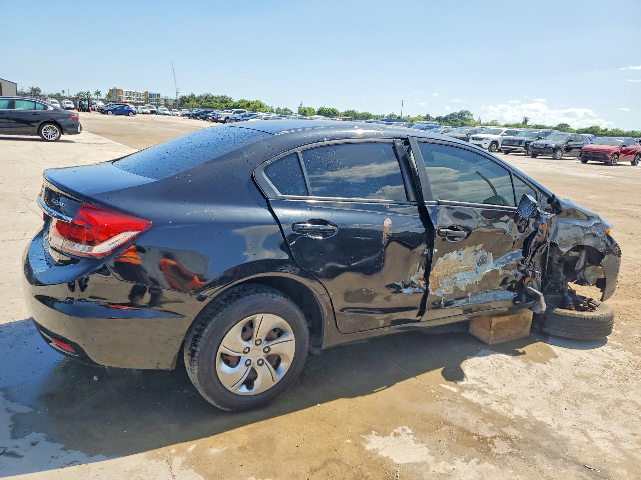 2015 Honda Civic Lx Black vin: 19XFB2F56FE283863