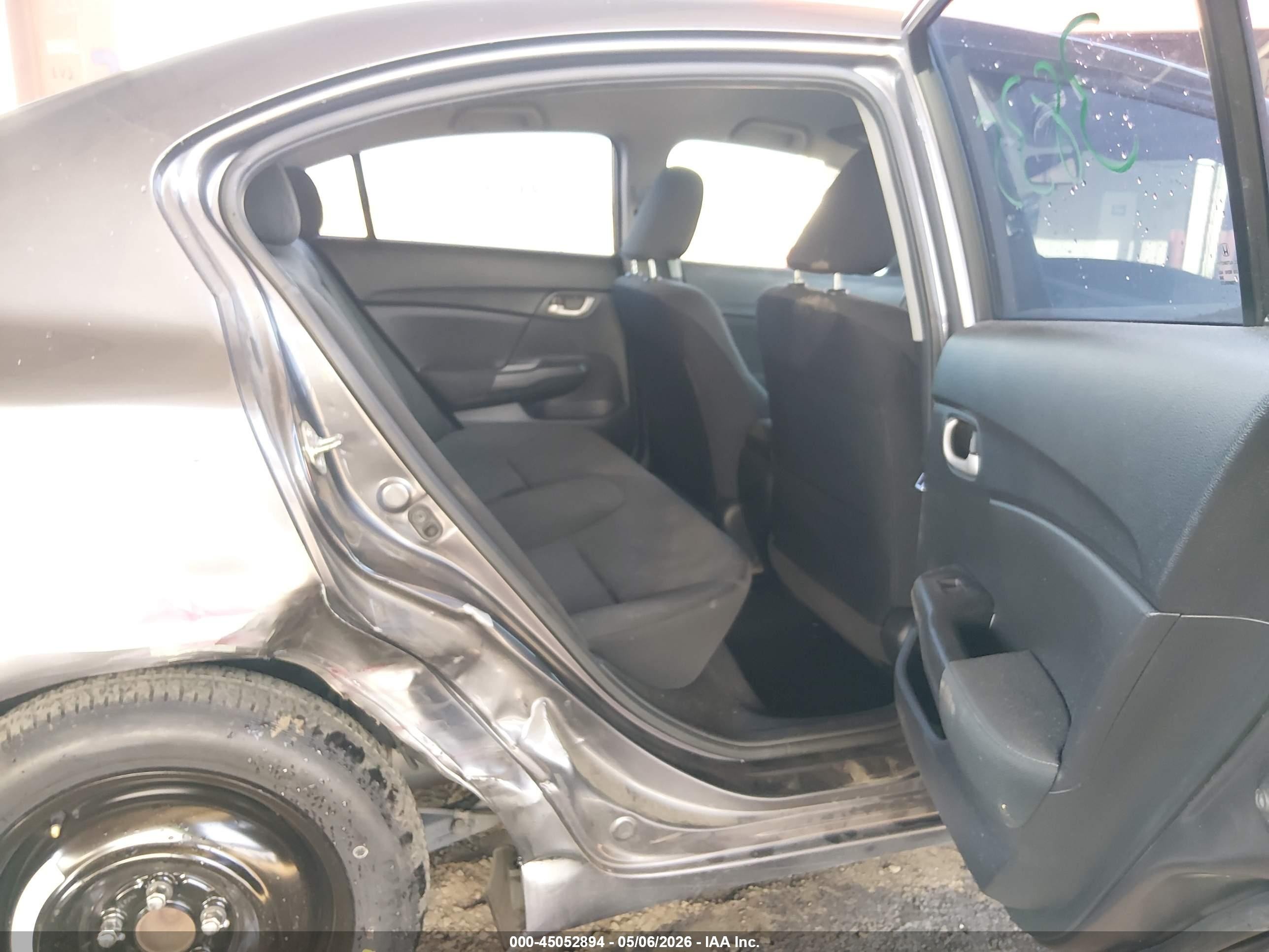 2015 Honda Civic Lx Gray vin: 19XFB2F56FE707347