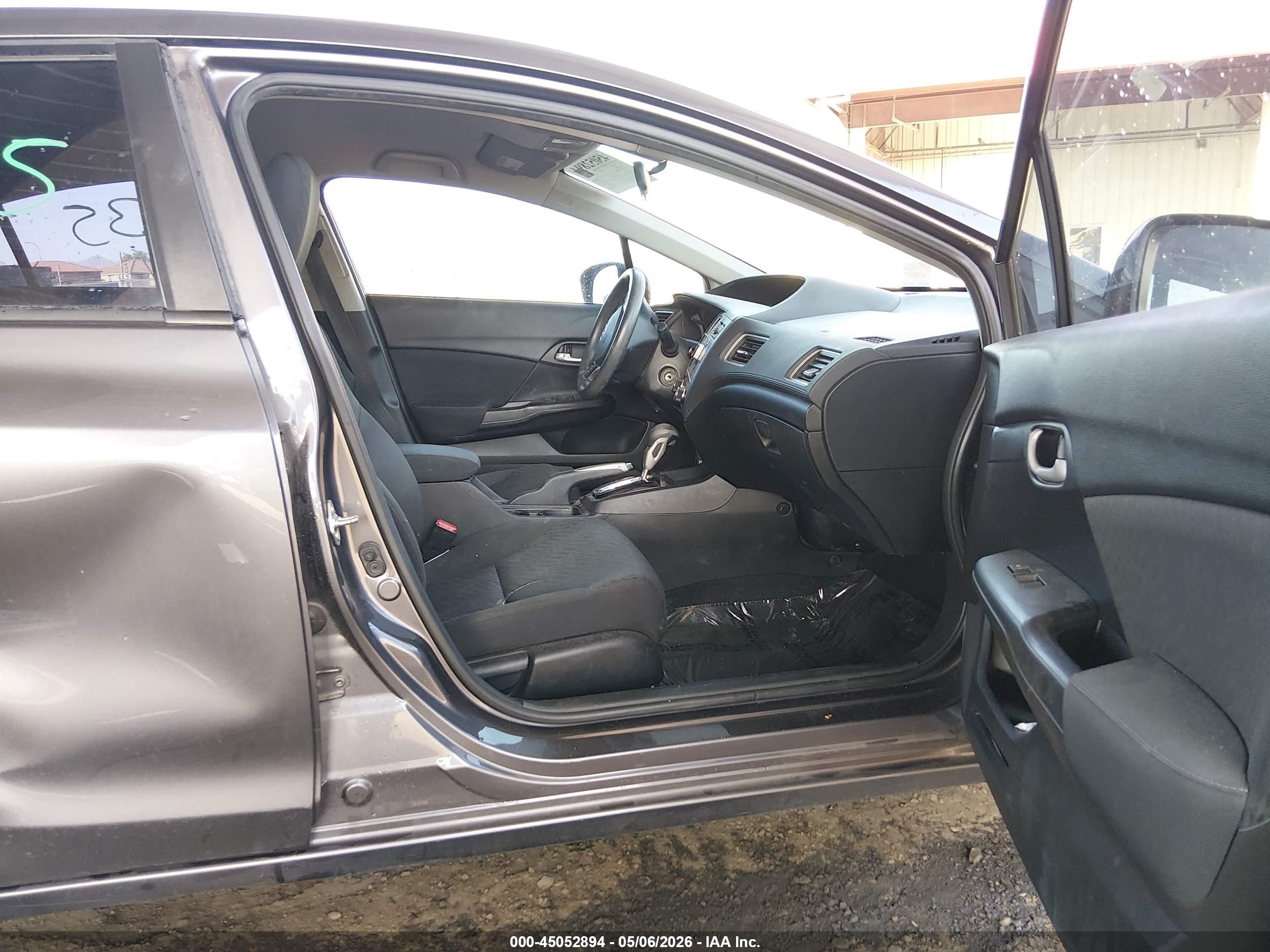 2015 Honda Civic Lx Gray vin: 19XFB2F56FE707347