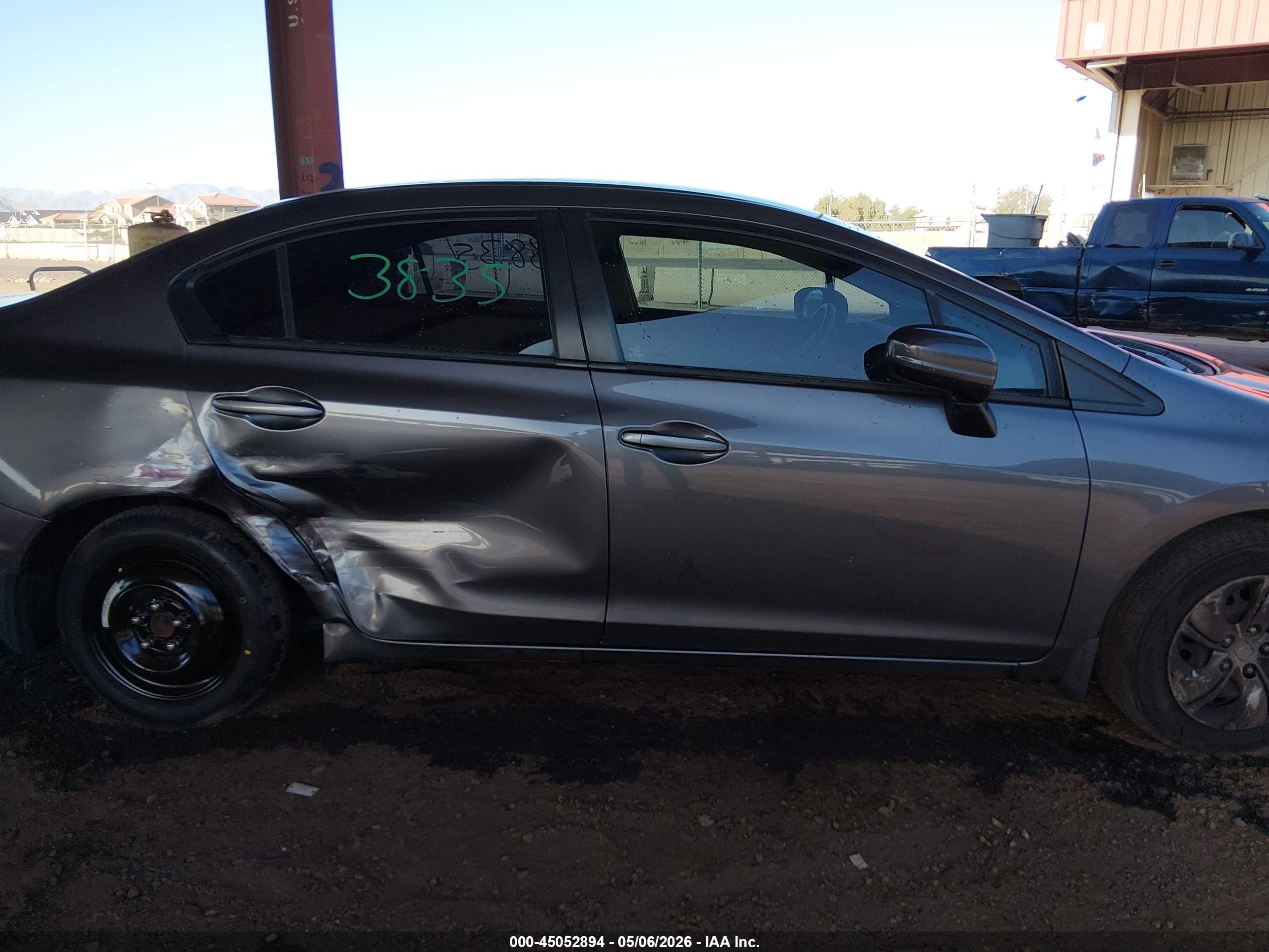 2015 Honda Civic Lx Gray vin: 19XFB2F56FE707347