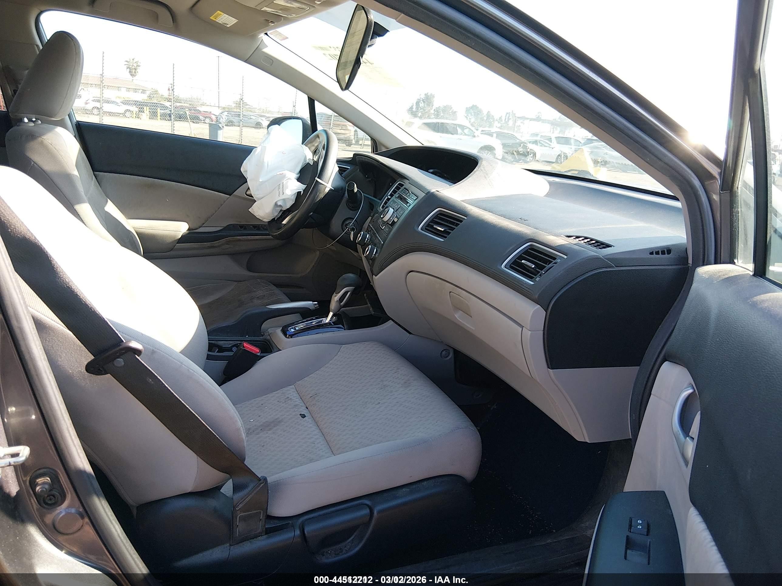 2015 Honda Civic Lx Gray vin: 19XFB2F56FE707588