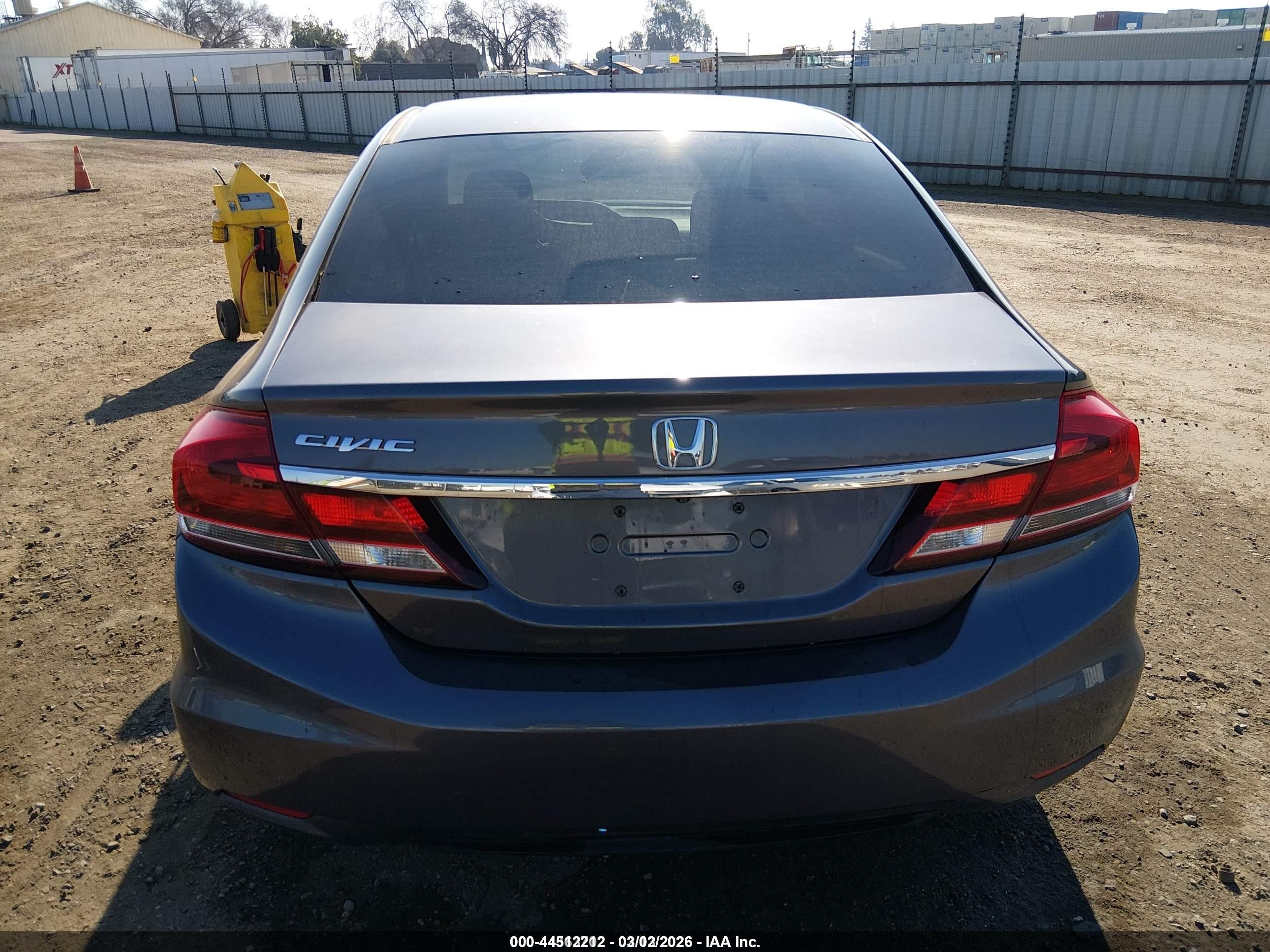 2015 Honda Civic Lx Gray vin: 19XFB2F56FE707588