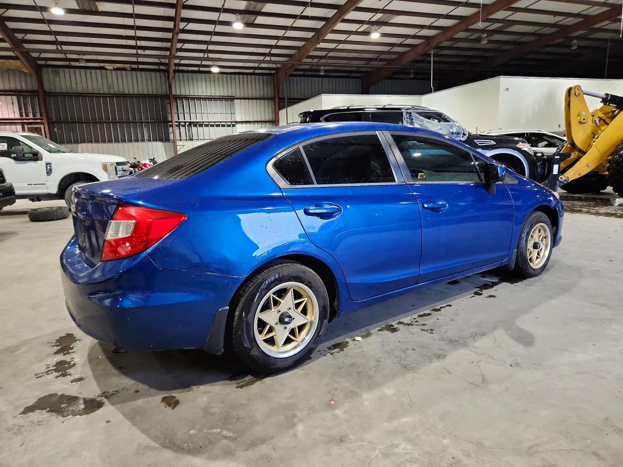 2012 Honda Civic Lx Blue vin: 19XFB2F57CE005162