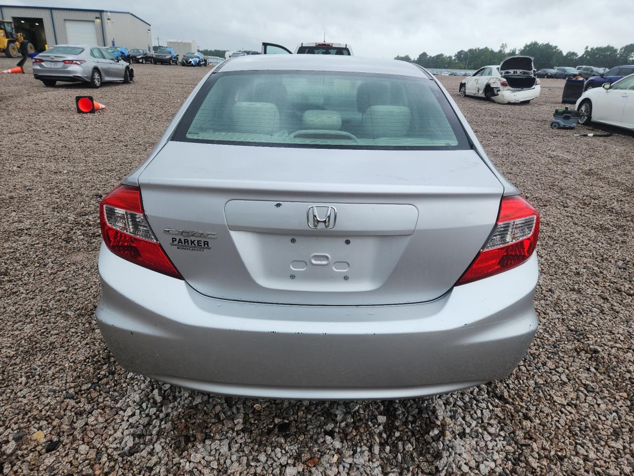 2012 Honda Civic Lx Silver vin: 19XFB2F57CE014413