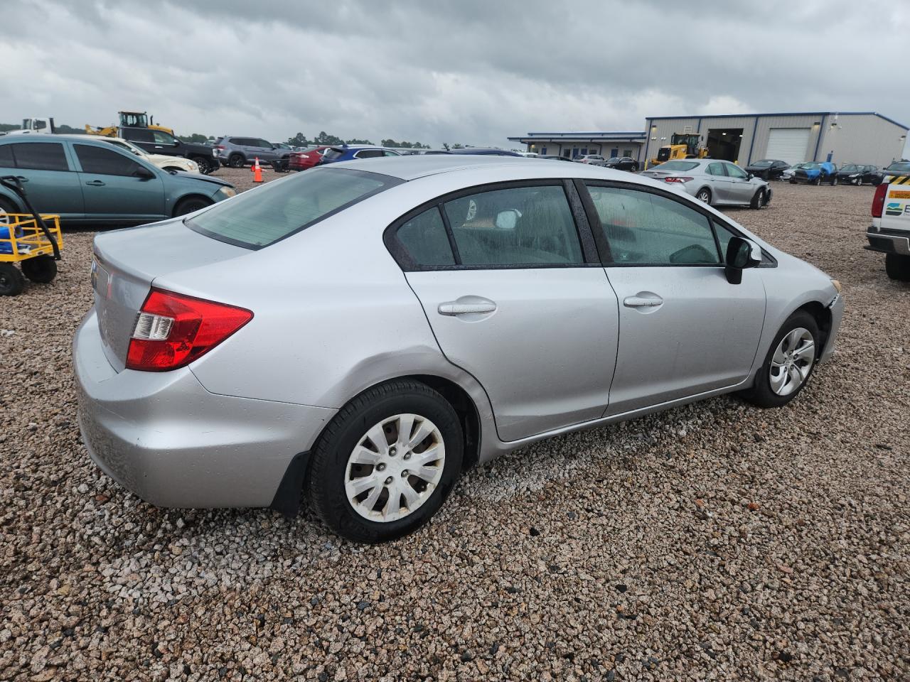 2012 Honda Civic Lx Silver vin: 19XFB2F57CE014413