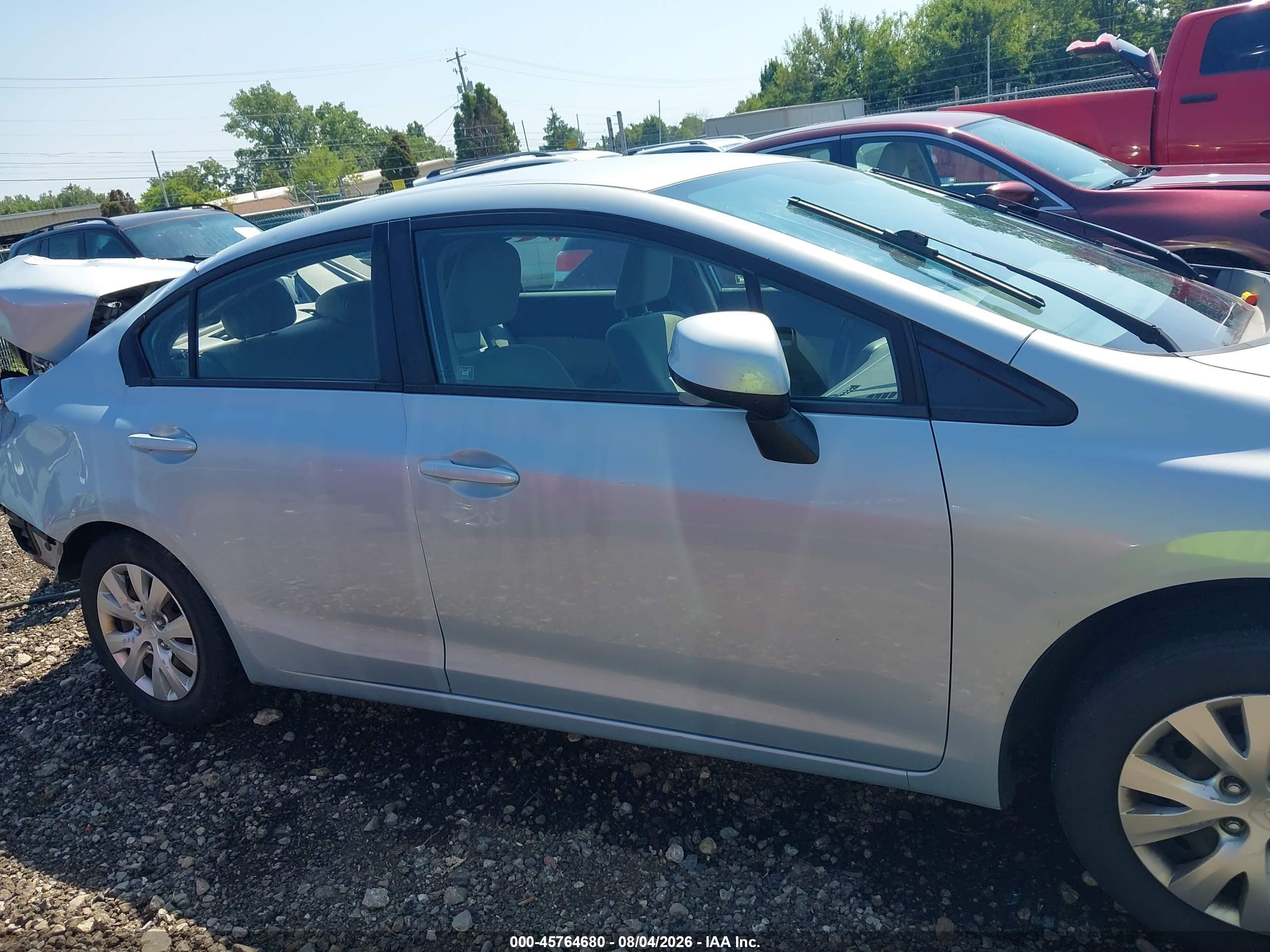 2012 Honda Civic Lx Blue vin: 19XFB2F57CE018185