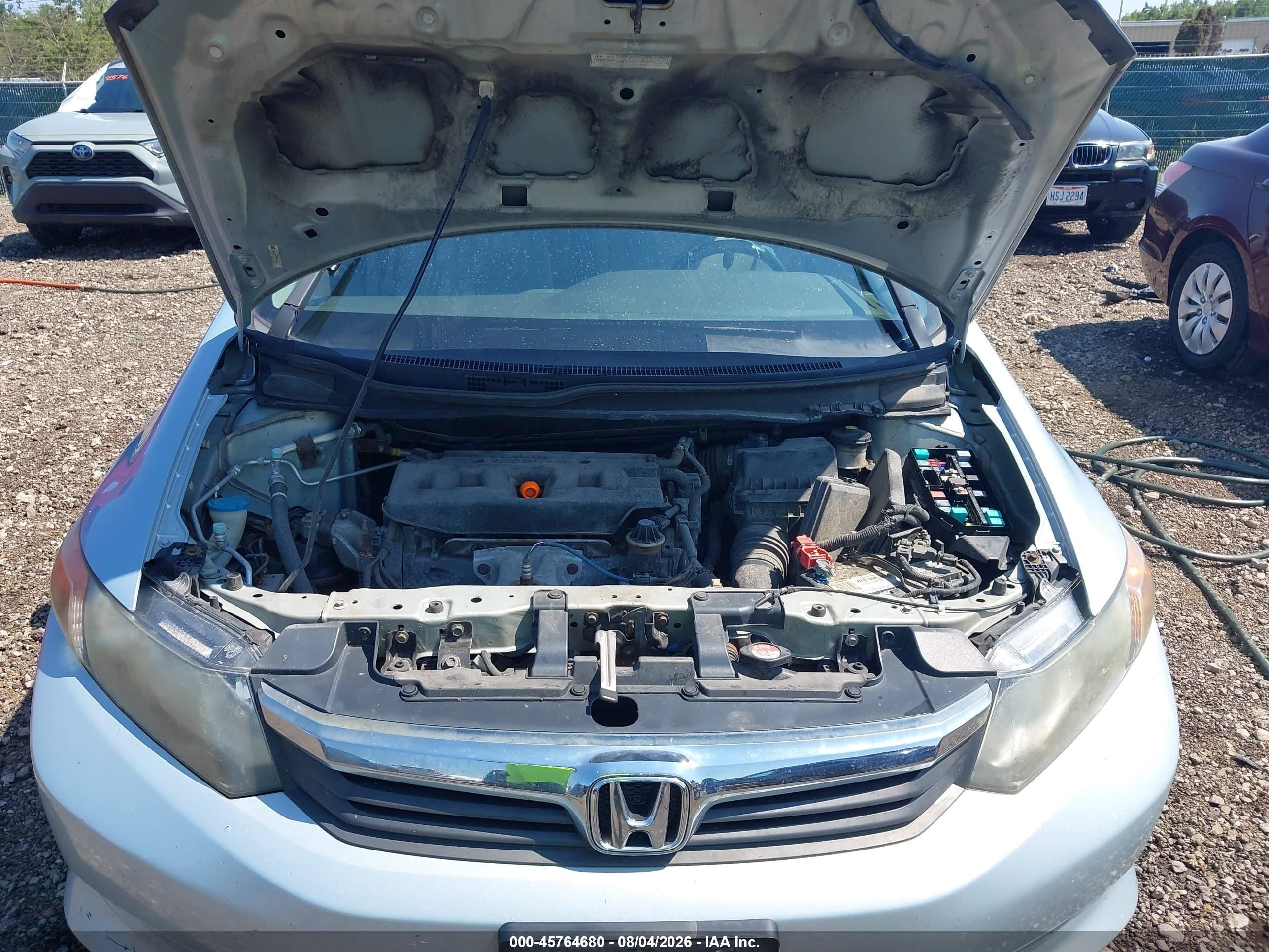 2012 Honda Civic Lx Blue vin: 19XFB2F57CE018185