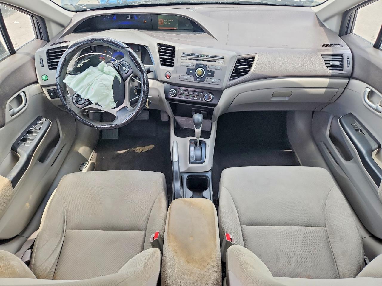 2012 Honda Civic Lx Gray vin: 19XFB2F57CE062557