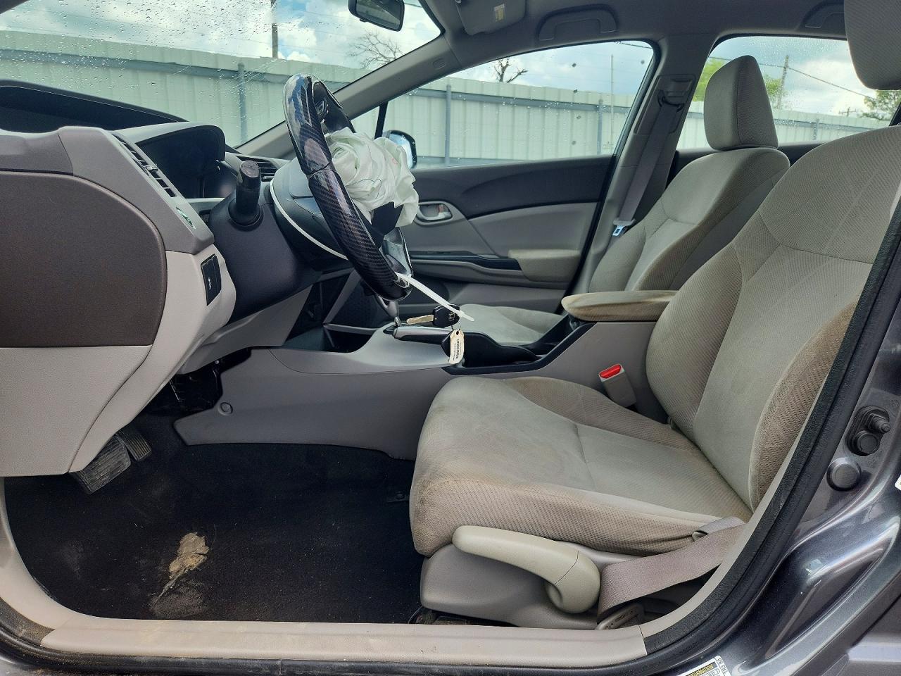 2012 Honda Civic Lx Gray vin: 19XFB2F57CE062557
