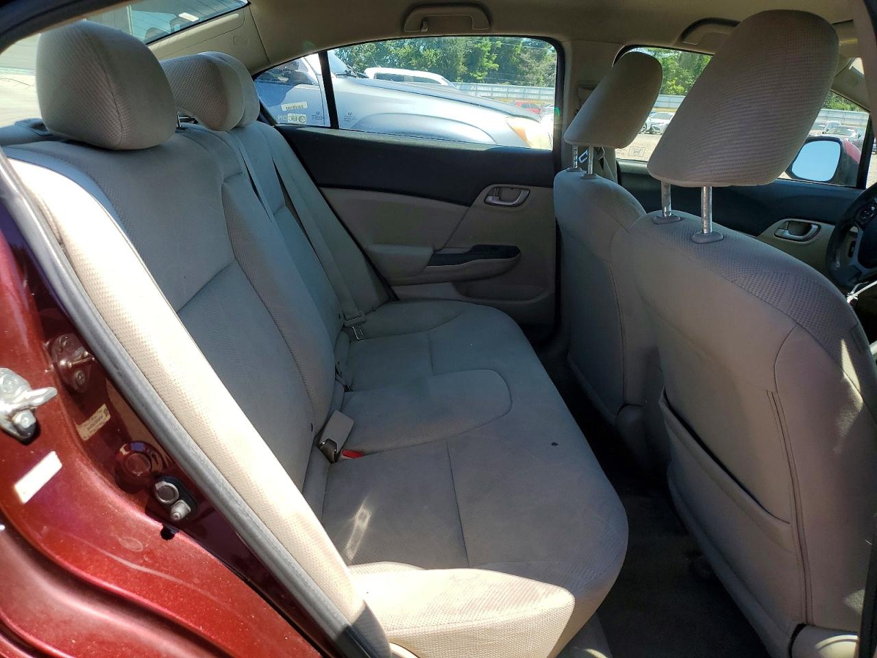 2012 Honda Civic Lx Burgundy vin: 19XFB2F57CE079486
