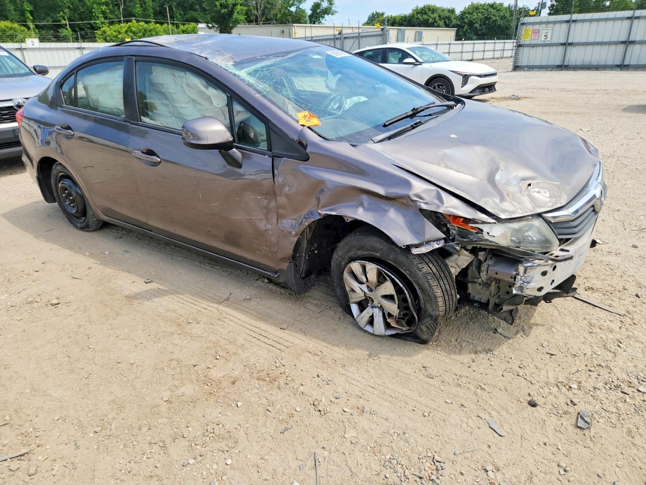 2012 Honda Civic Gray vin: 19XFB2F57CE080346