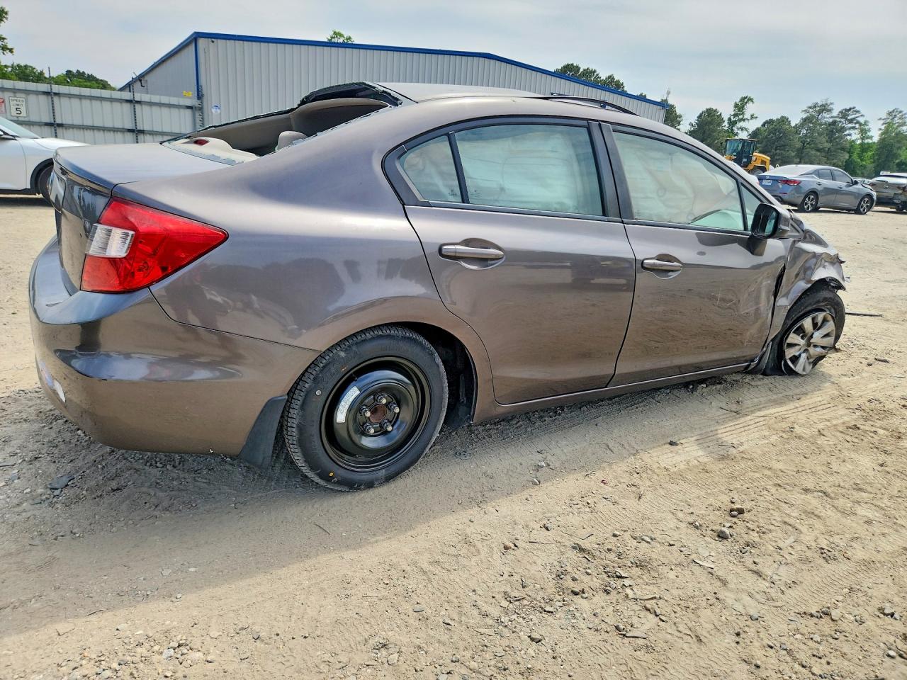 2012 Honda Civic Gray vin: 19XFB2F57CE080346