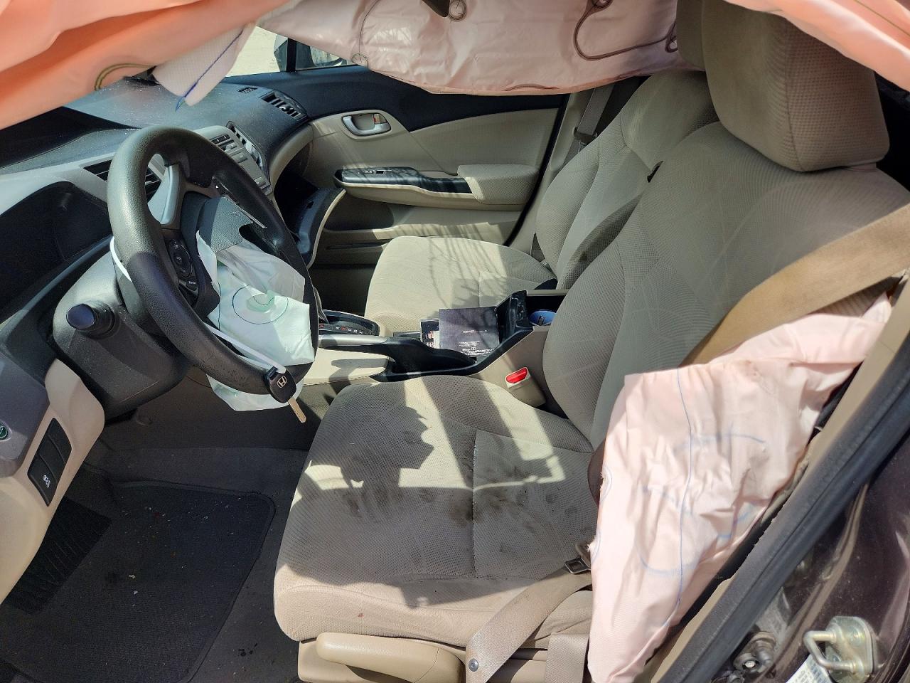 2012 Honda Civic Gray vin: 19XFB2F57CE080346