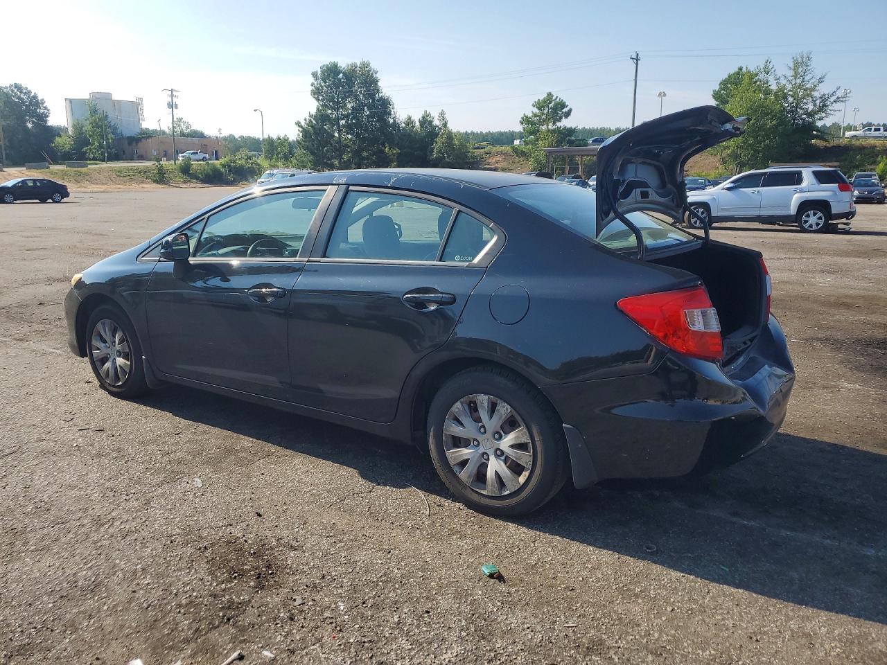 2012 Honda Civic Lx Black vin: 19XFB2F57CE081013
