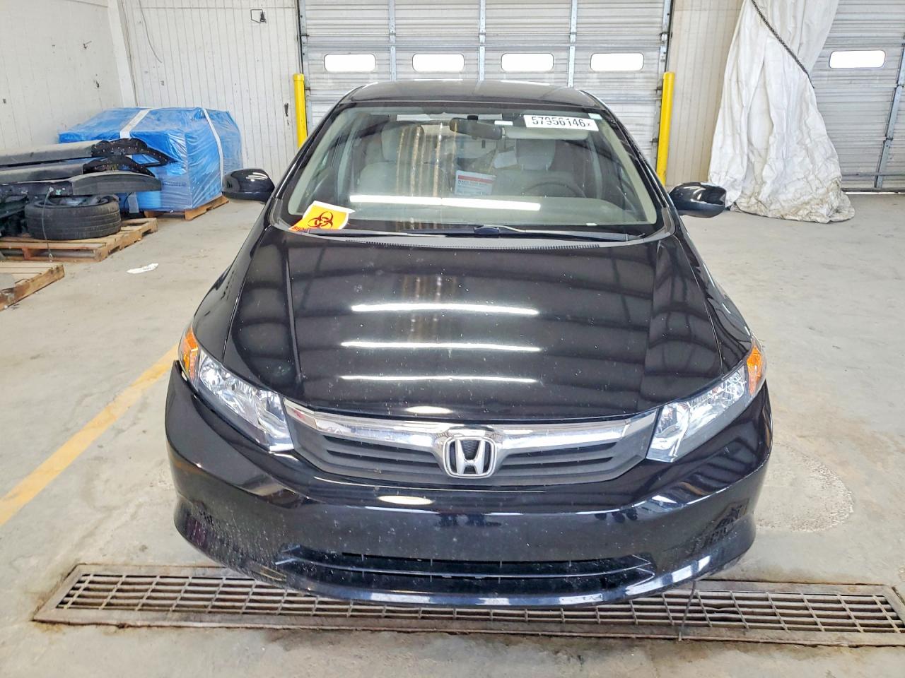 2012 Honda Civic Lx Black vin: 19XFB2F57CE083067